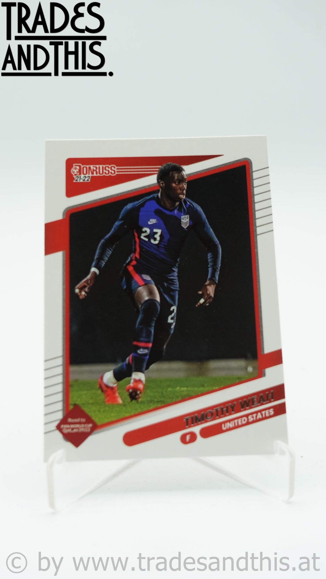 2021-22 Panini Donruss Road to Qatar Timothy Weah #163 - Trades and This e.U.