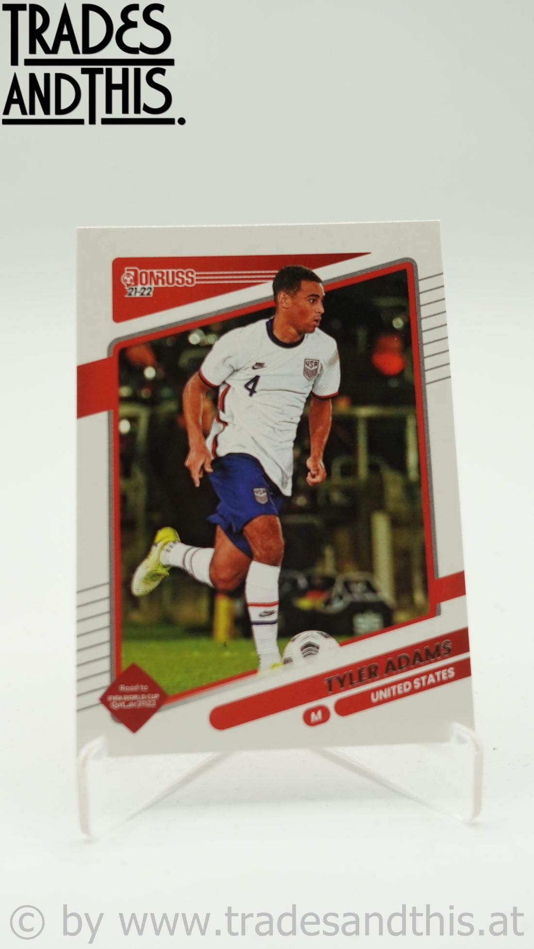 2021-22 Panini Donruss Road to Qatar Tyler Adams #166 - Trades and This e.U.