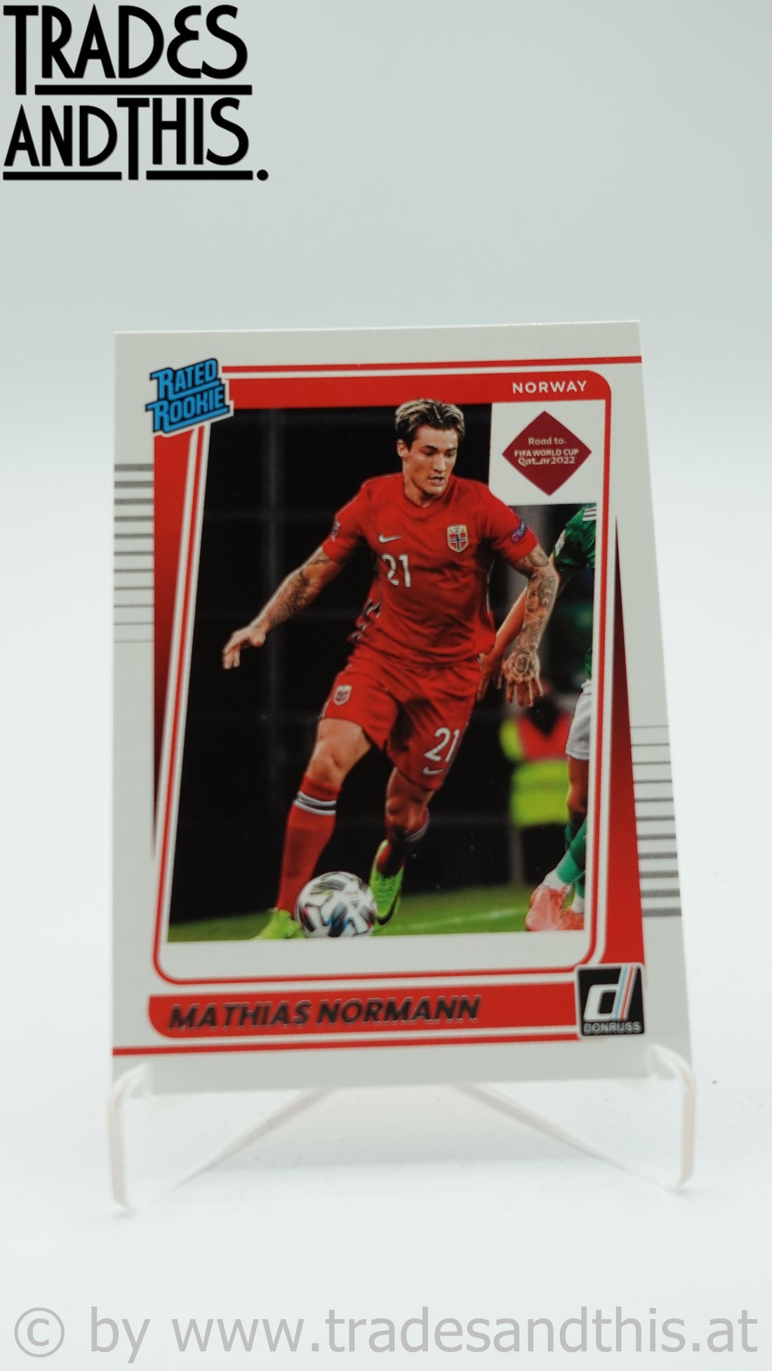 2021-22 Panini Donruss Road to Qatar Mathias Normann #180 RC - Trades and This e.U.