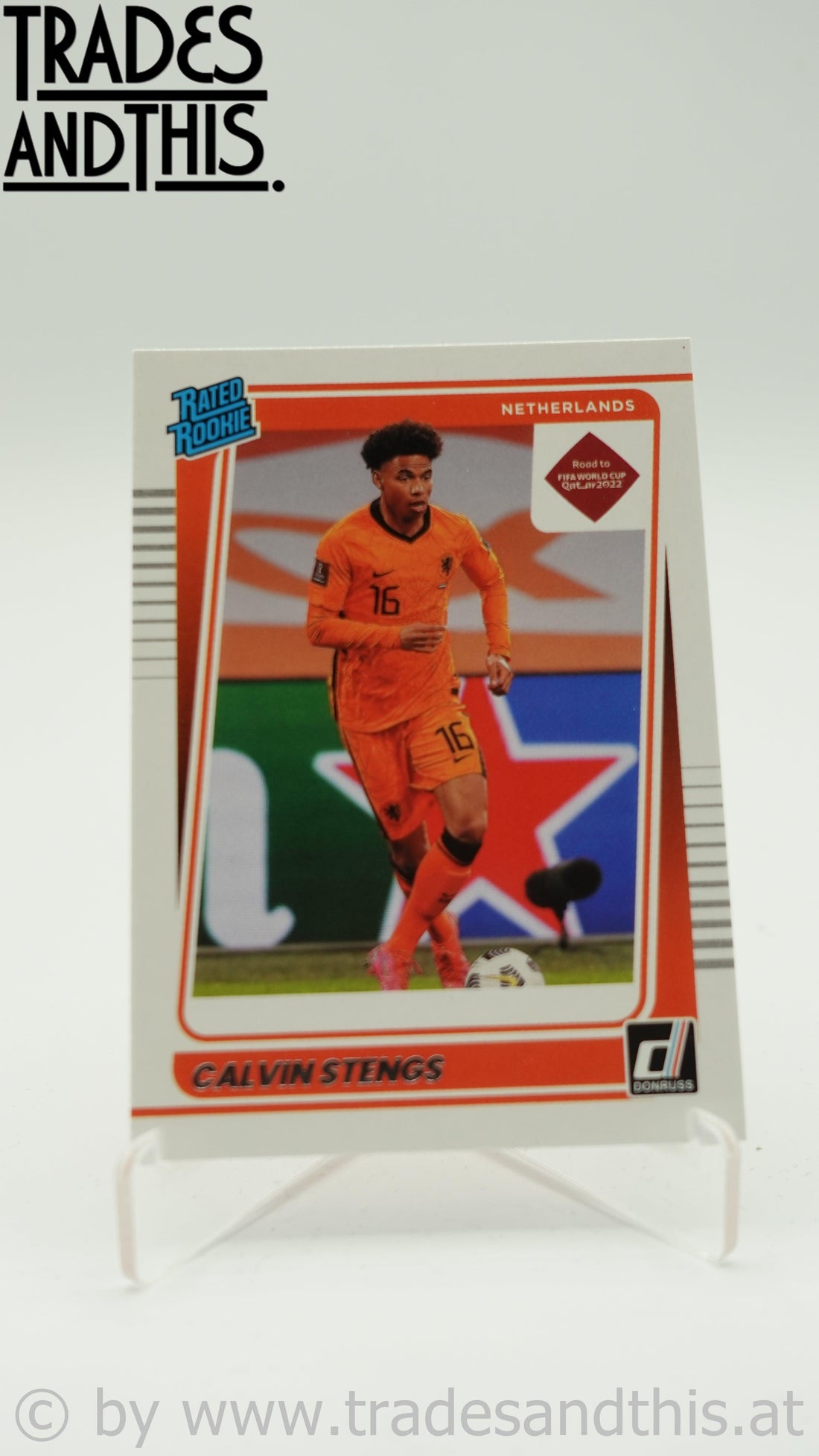 2021-22 Panini Donruss Road to Qatar Calvin Stengs #186 RC - Trades and This e.U.