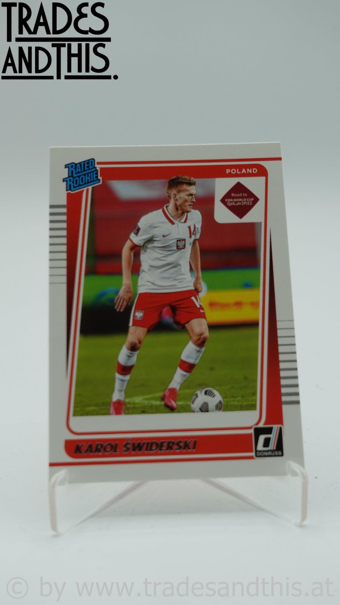 2021-22 Panini Donruss Road to Qatar Karol Swidrski #188 RC - Trades and This e.U.