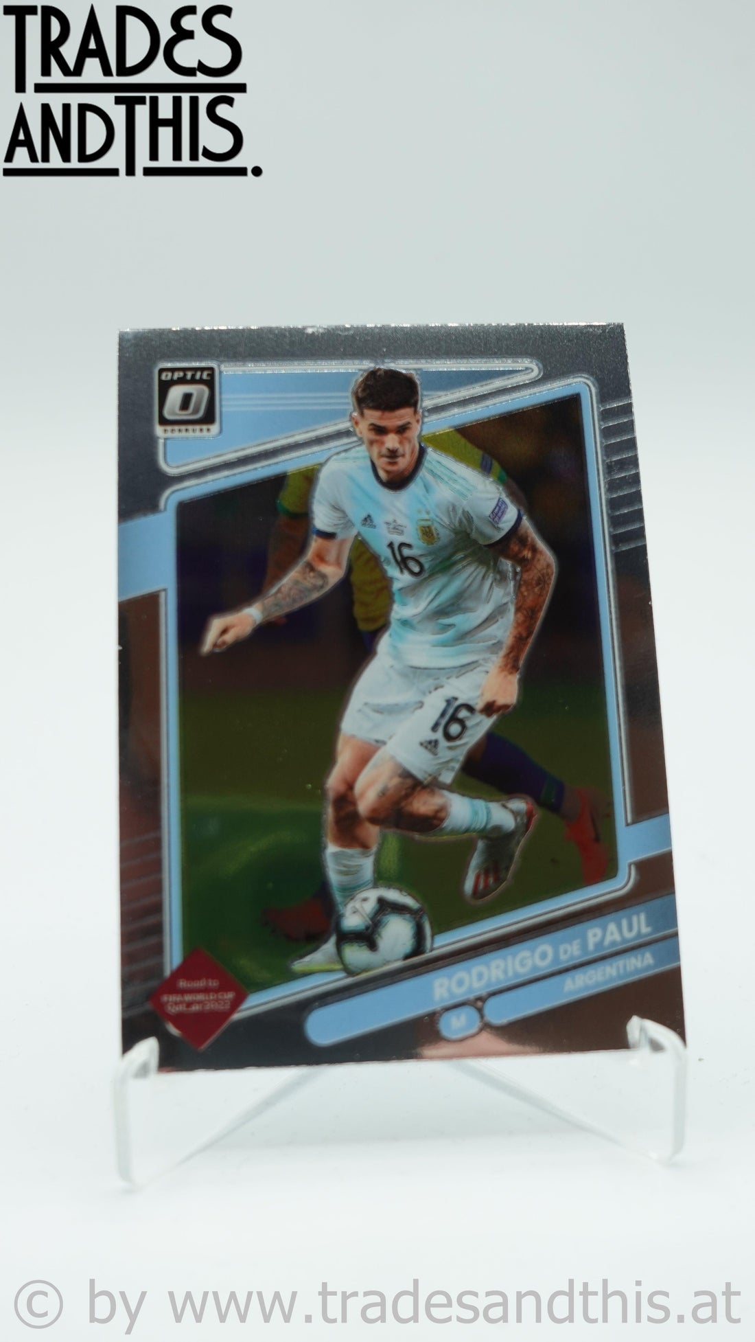 2021-22 Panini Donruss Road to Qatar Optic Rodrigo De Paul #3 - Trades and This e.U.