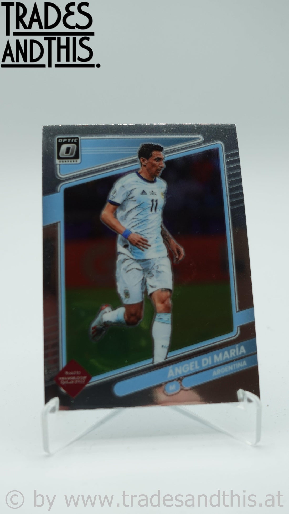 2021-22 Panini Donruss Road to Qatar Optic Angel Di Maria #8 - Trades and This e.U.