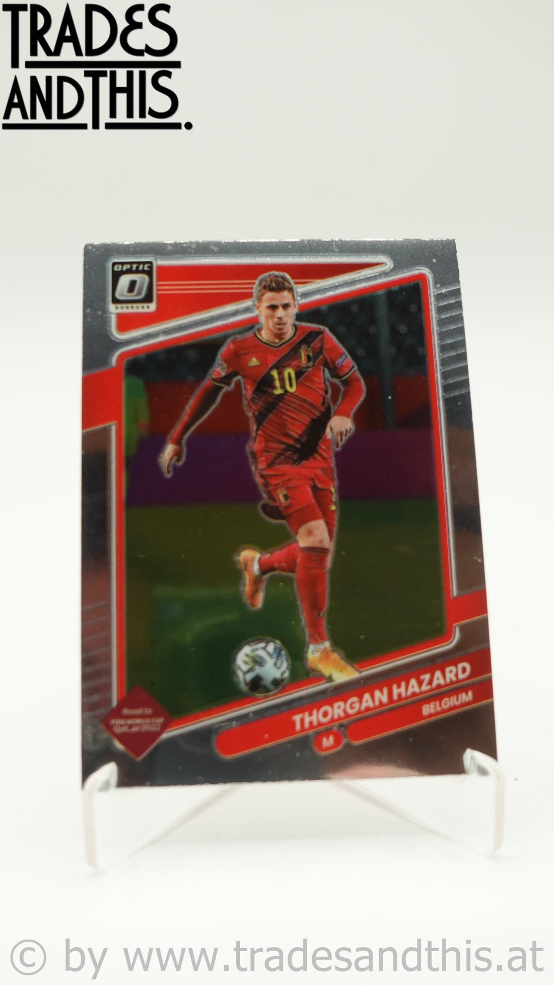 2021-22 Panini Donruss Road to Qatar Optic Thorgan Hazard #15 - Trades and This e.U.