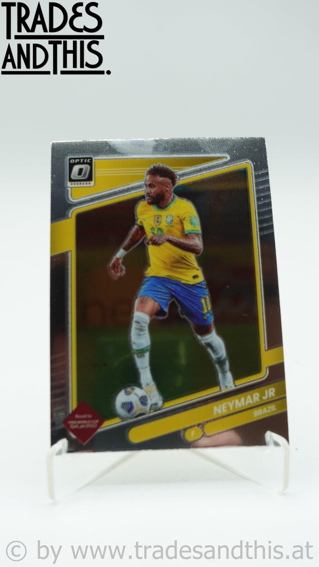 2021-22 Panini Donruss Road to Qatar Optic Neymar Jr. #18 - Trades and This e.U.