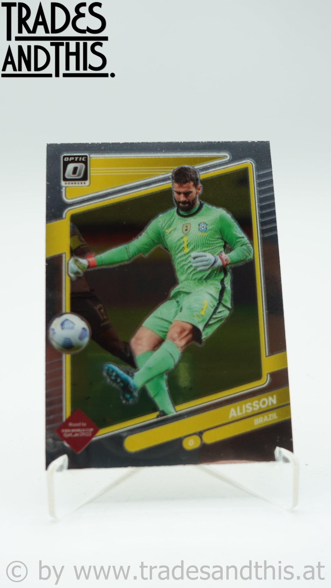 2021-22 Panini Donruss Road to Qatar Optic Alisson #21 - Trades and This e.U.