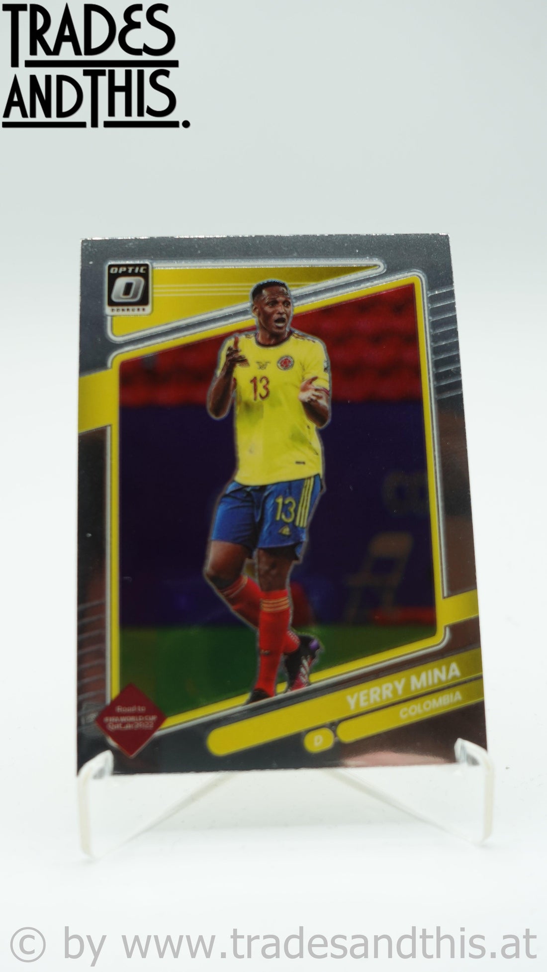 2021-22 Panini Donruss Road to Qatar Optic Yerry Mina #29 - Trades and This e.U.