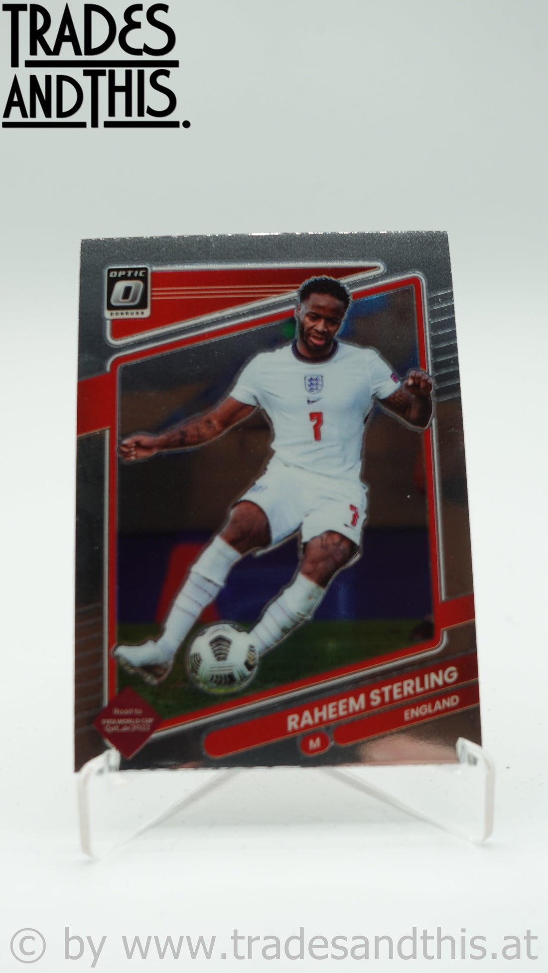 2021-22 Panini Donruss Road to Qatar Optic Raheem Sterling #47 - Trades and This e.U.