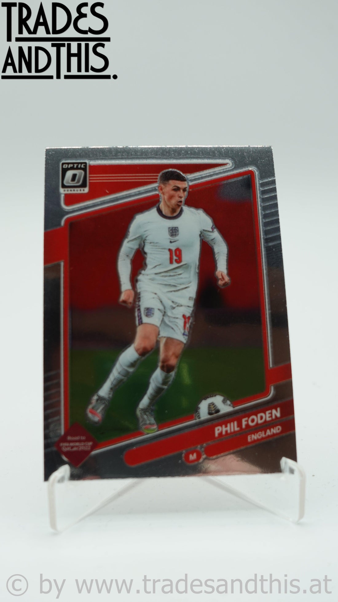 2021-22 Panini Donruss Road to Qatar Optic Phil Foden #53 - Trades and This e.U.