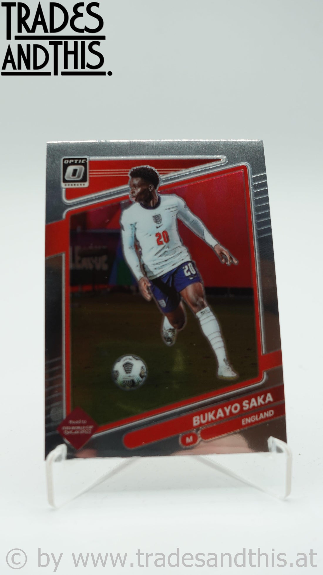 2021-22 Panini Donruss Road to Qatar Optic Bukayo Saka #54 - Trades and This e.U.