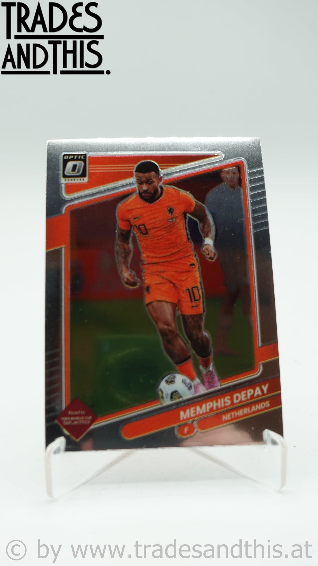 2021-22 Panini Donruss Road to Qatar Optic Memphis Depay #98 - Trades and This e.U.