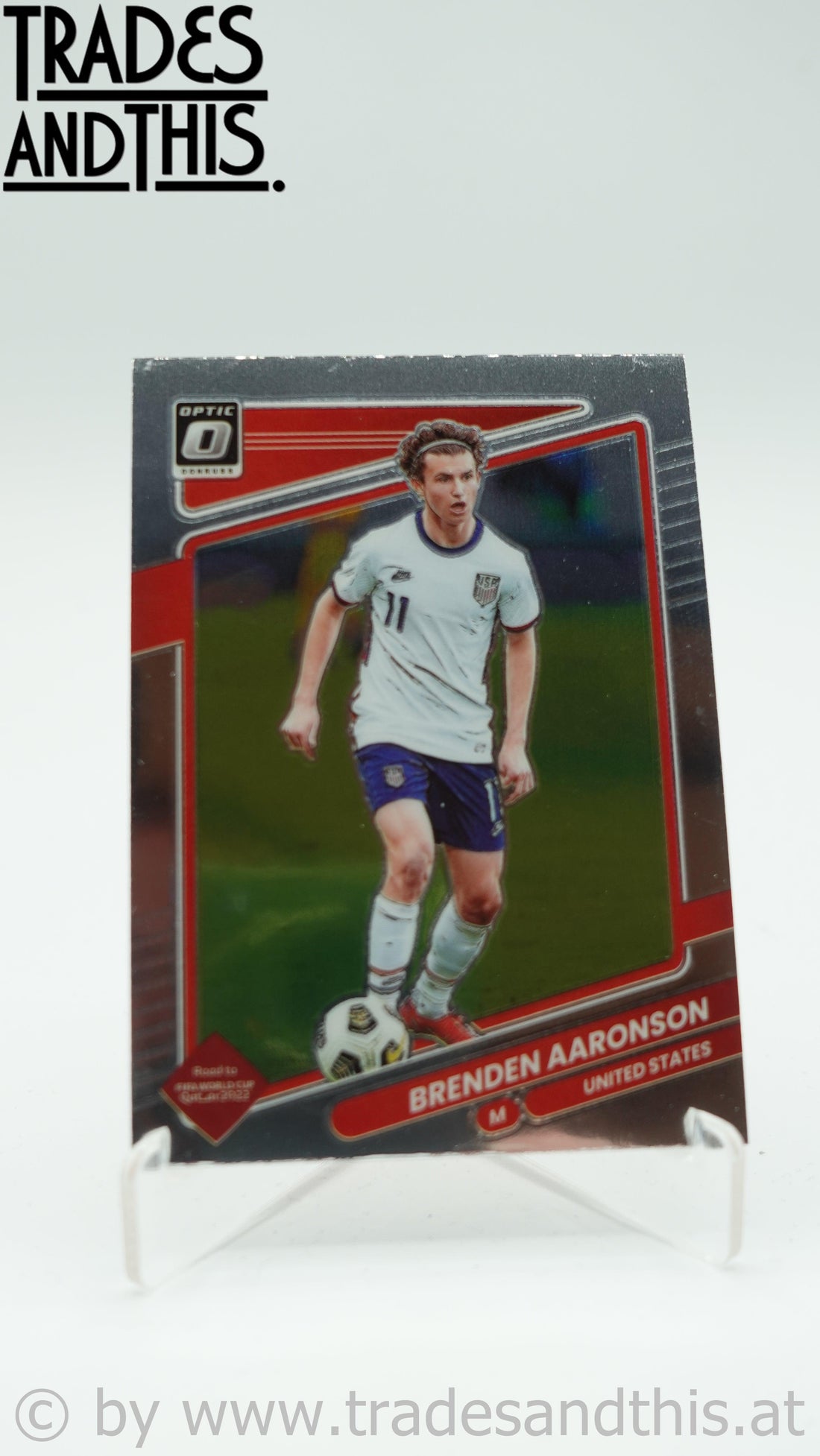 2021-22 Panini Donruss Road to Qatar Optic Brenden Aaronson #165 - Trades and This e.U.