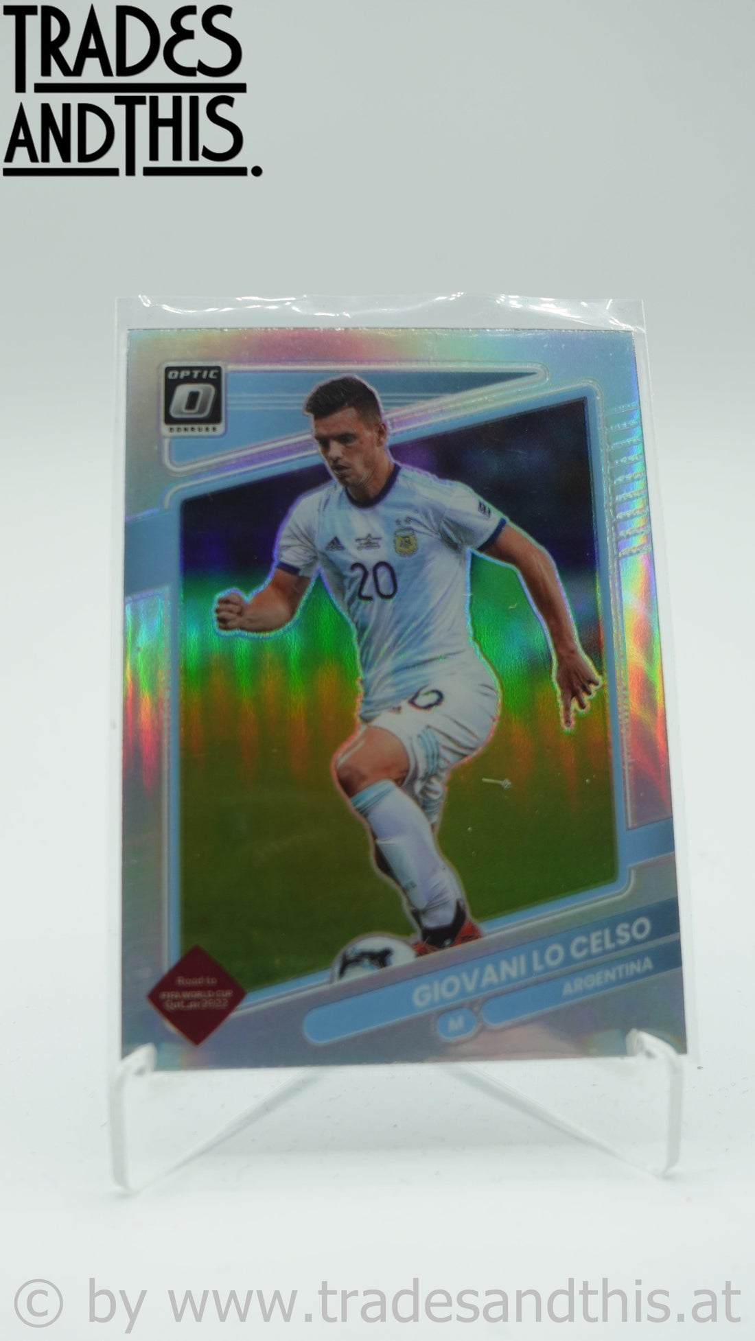 2021-22 Panini Donruss Road to Qatar Optic Holo Prizm Giovani Lo Celso #6 - Trades and This e.U.