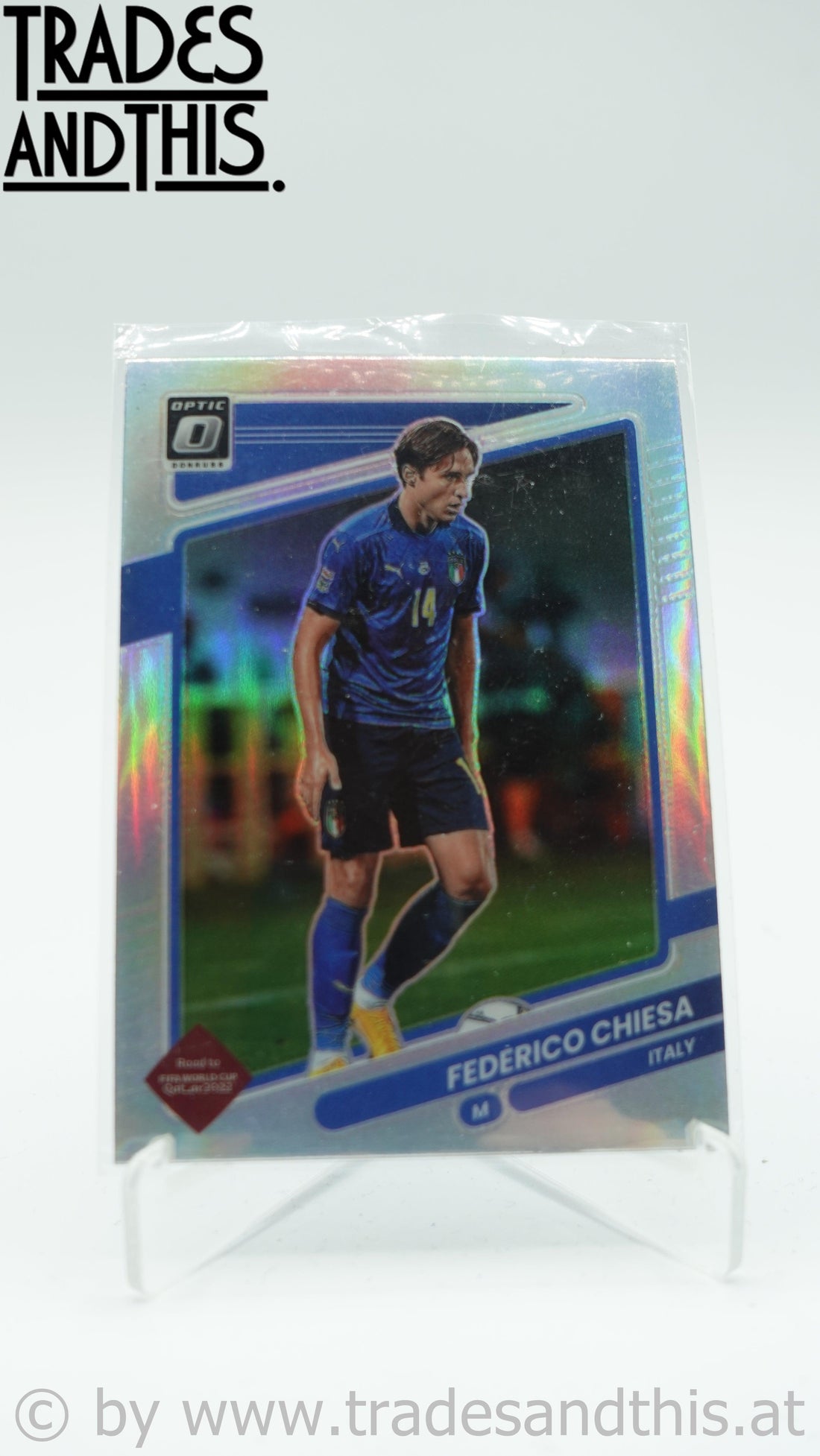 2021-22 Panini Donruss Road to Qatar Optic Holo Prizm Federico Chiesa #82 - Trades and This e.U.