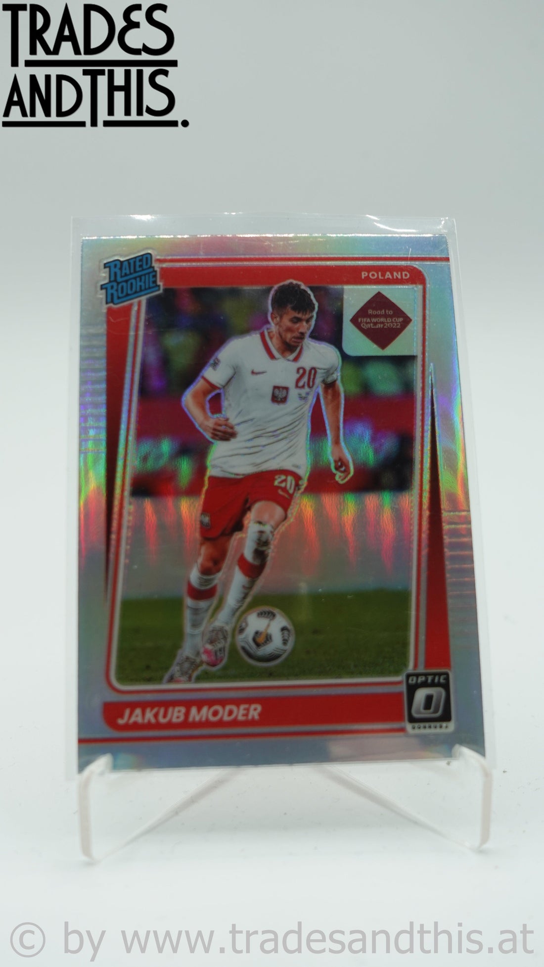 2021-22 Panini Donruss Road to Qatar Optic Holo Prizm Jakub Moder #179 RC - Trades and This e.U.