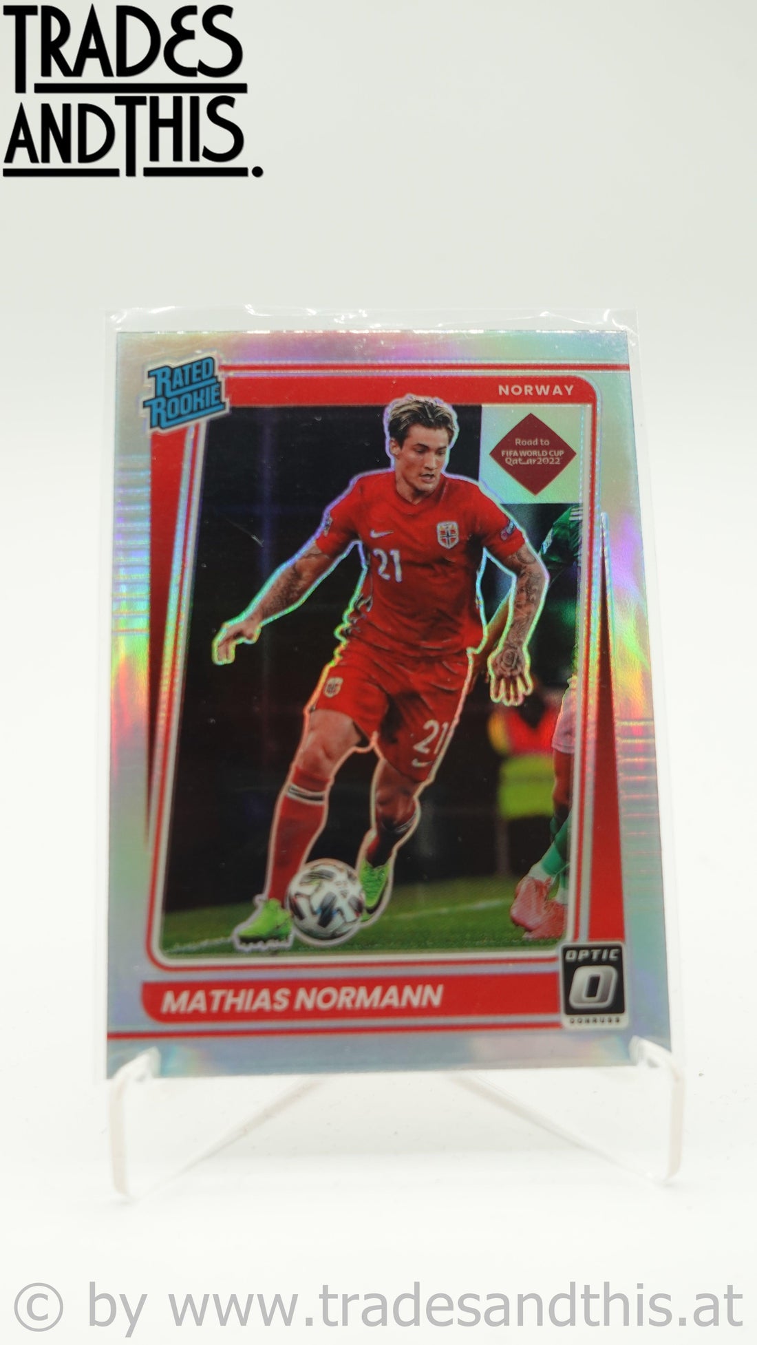 2021-22 Panini Donruss Road to Qatar Optic Holo Prizm Mathias Normann #180 RC - Trades and This e.U.