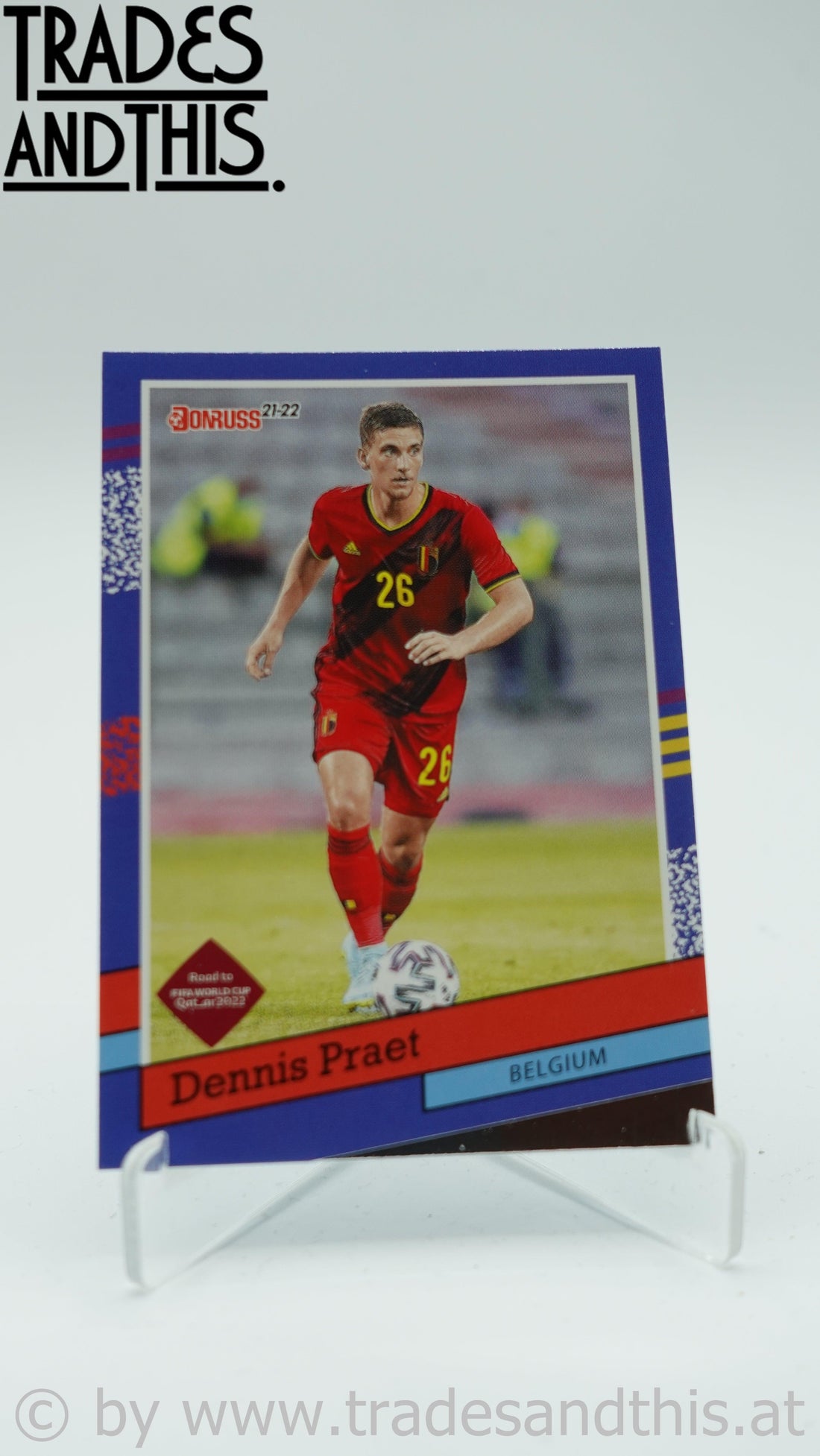 2021-22 Panini Donruss Road to Qatar 1991 Donruss Tribute Dennis Praet #8 - Trades and This e.U.