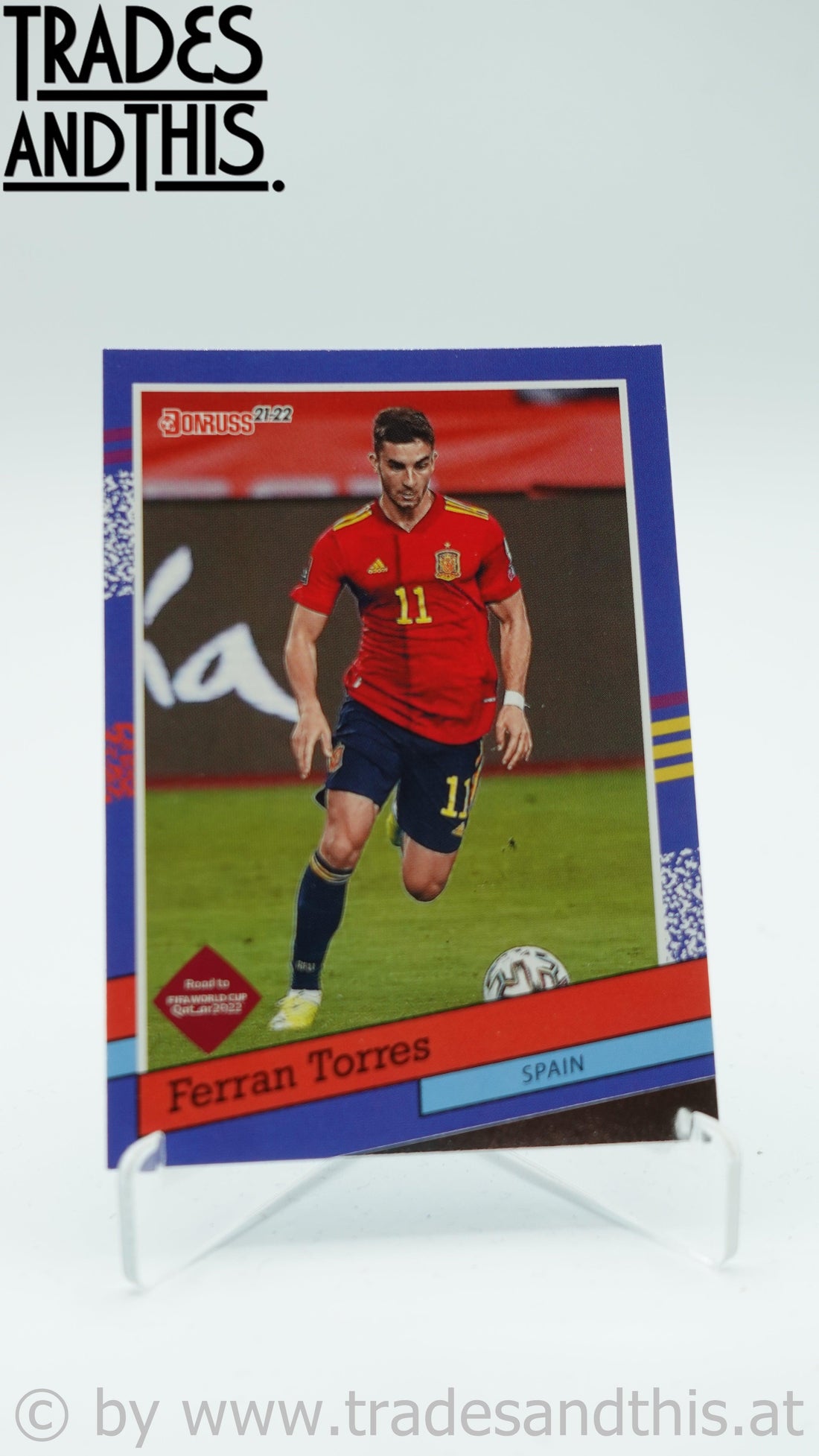 2021-22 Panini Donruss Road to Qatar 1991 Donruss Tribute Ferran Torres #12 - Trades and This e.U.