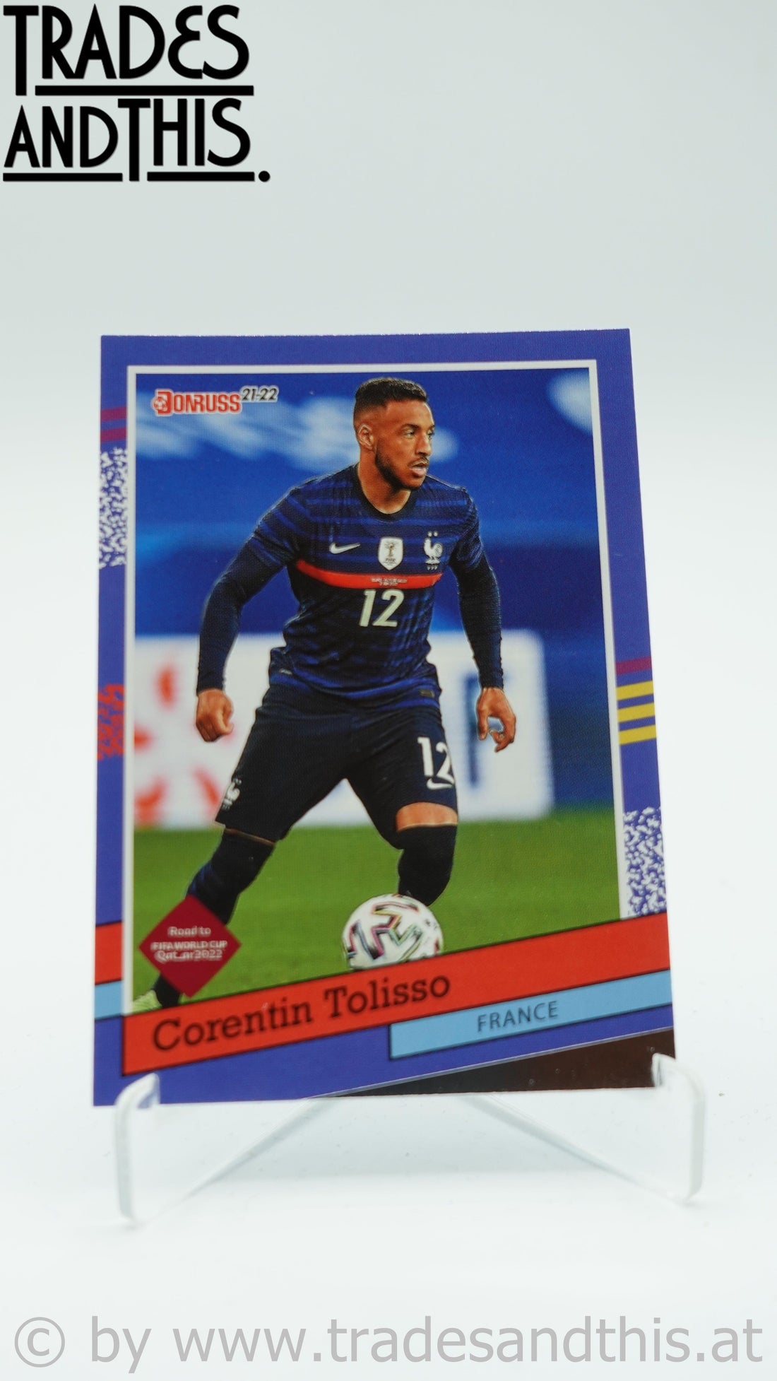 2021-22 Panini Donruss Road to Qatar 1991 Donruss Tribute Corentin Tolisso #16 - Trades and This e.U.