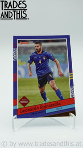 2021-22 Panini Donruss Road to Qatar 1991 Donruss Tribute Press Proof Leonardo Spinazzola #3 - Trades and This e.U.