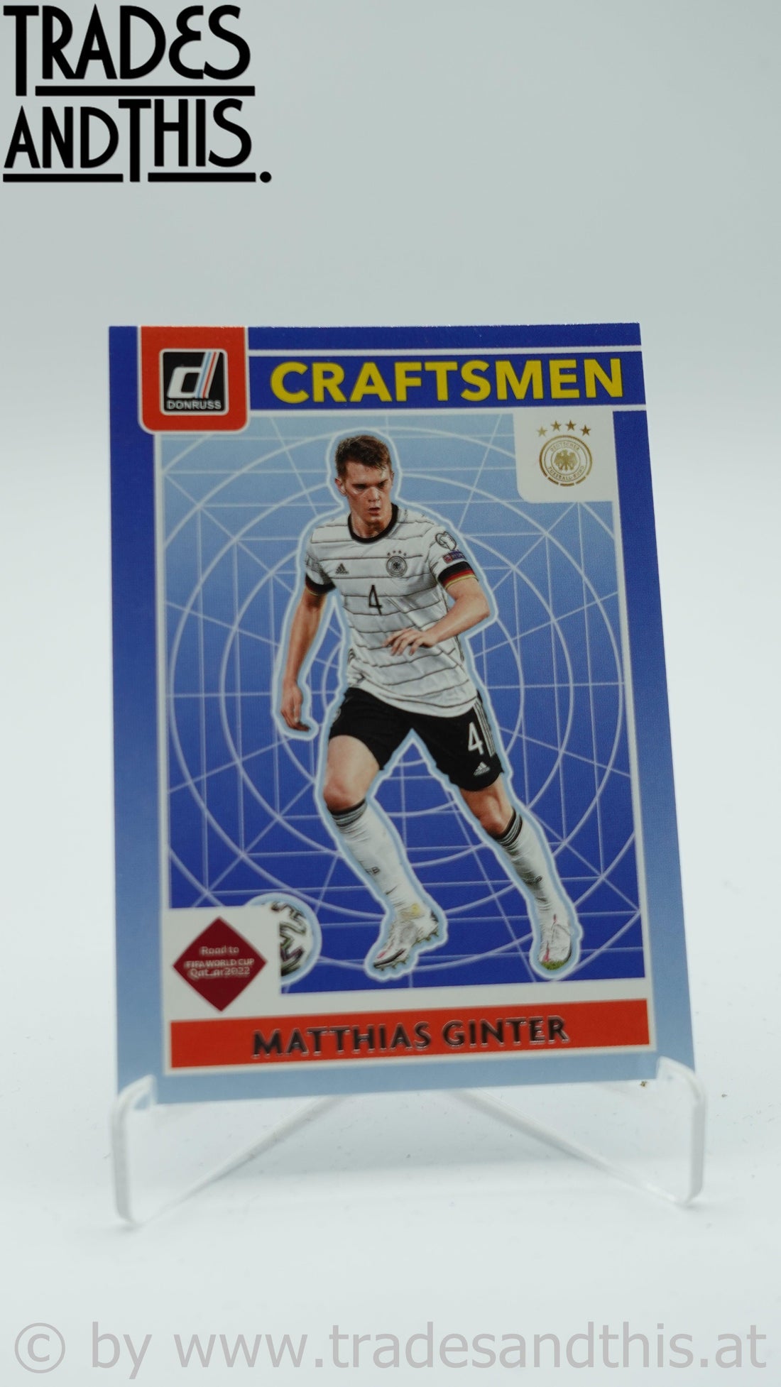 2021-22 Panini Donruss Road to Qatar Craftsmen Matthias Ginter #5 - Trades and This e.U.