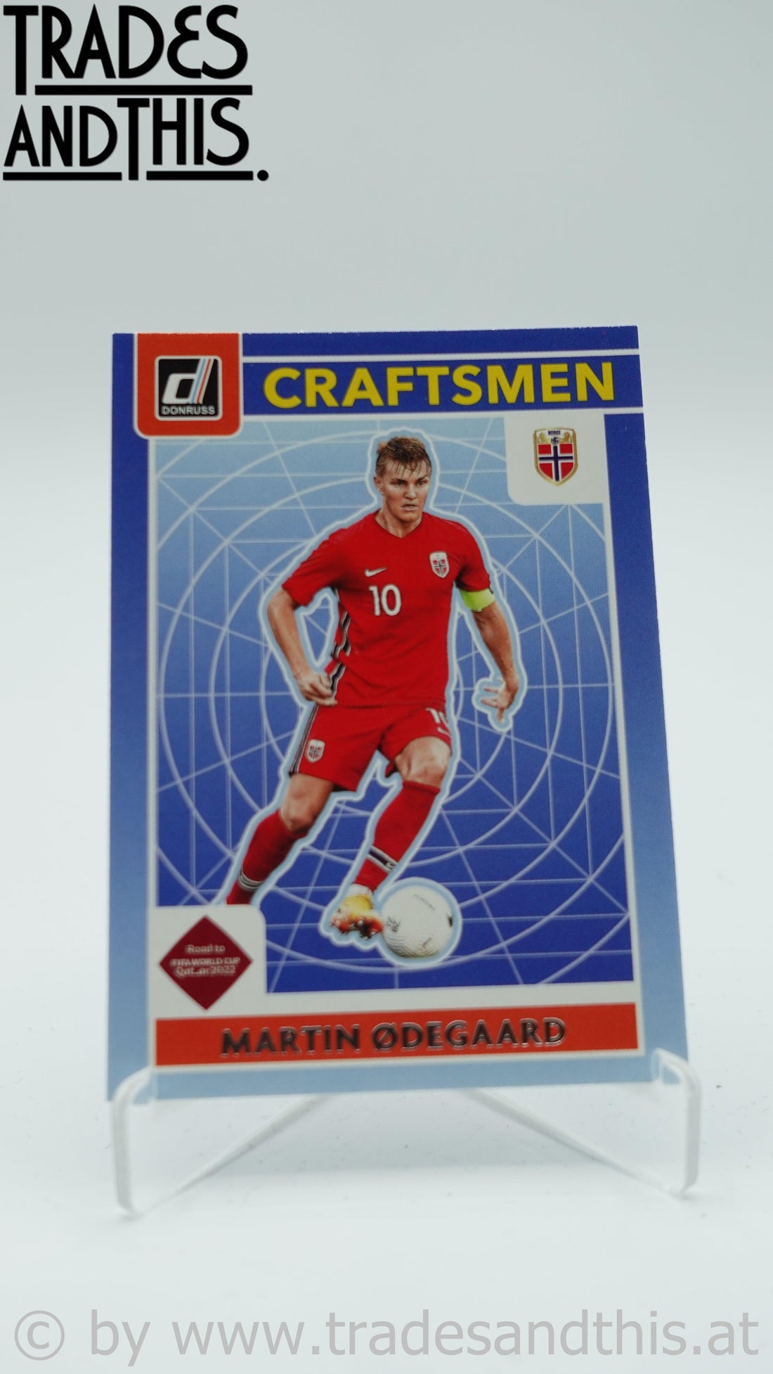2021-22 Panini Donruss Road to Qatar Craftsmen Martin Odegaard #9 - Trades and This e.U.