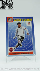 2021-22 Panini Donruss Road to Qatar Craftsmen Weston McKennie #12 - Trades and This e.U.