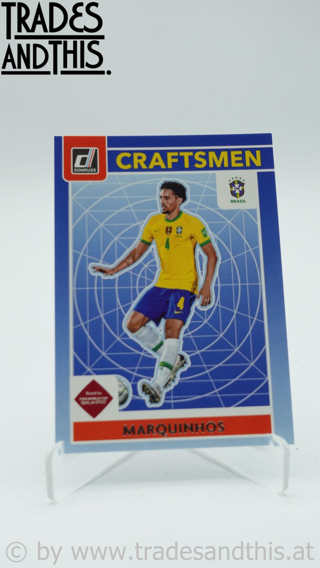 2021-22 Panini Donruss Road to Qatar Craftsmen Marquinhos #16 - Trades and This e.U.