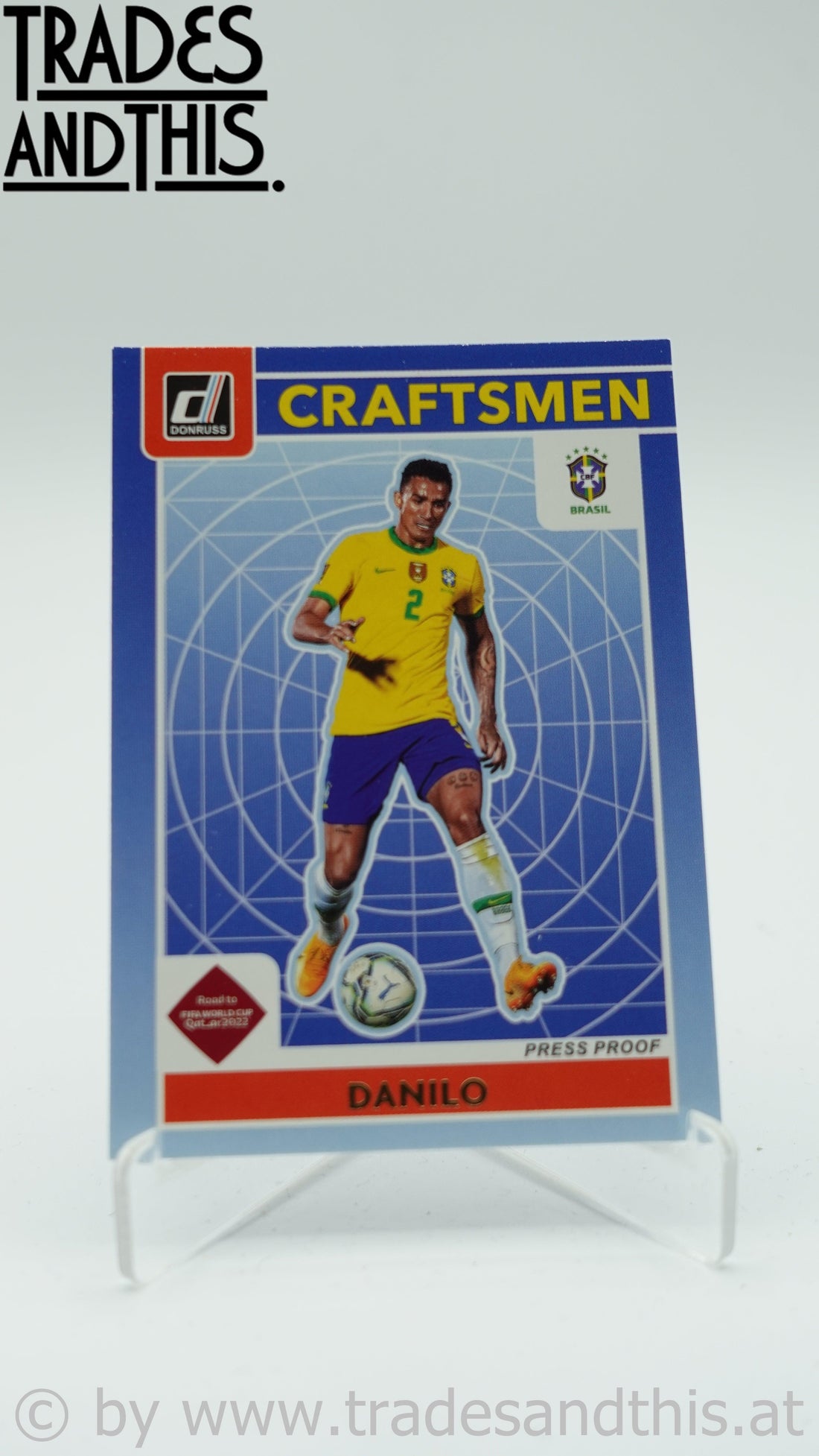 2021-22 Panini Donruss Road to Qatar Craftsmen Press Proof Danilo #1 - Trades and This e.U.