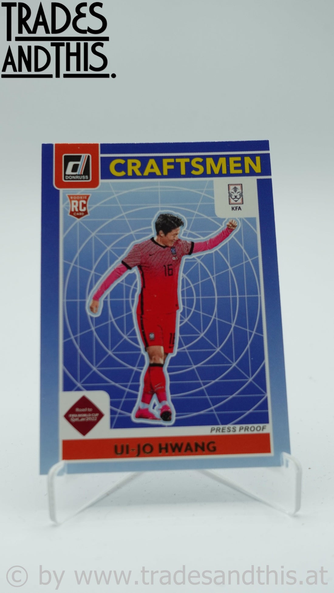 2021-22 Panini Donruss Road to Qatar Craftsmen Press Proof Ui-Jo Hwang #6 - Trades and This e.U.