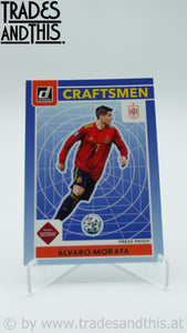 2021-22 Panini Donruss Road to Qatar Craftsmen Press Proof Alvaro Morata #8 - Trades and This e.U.