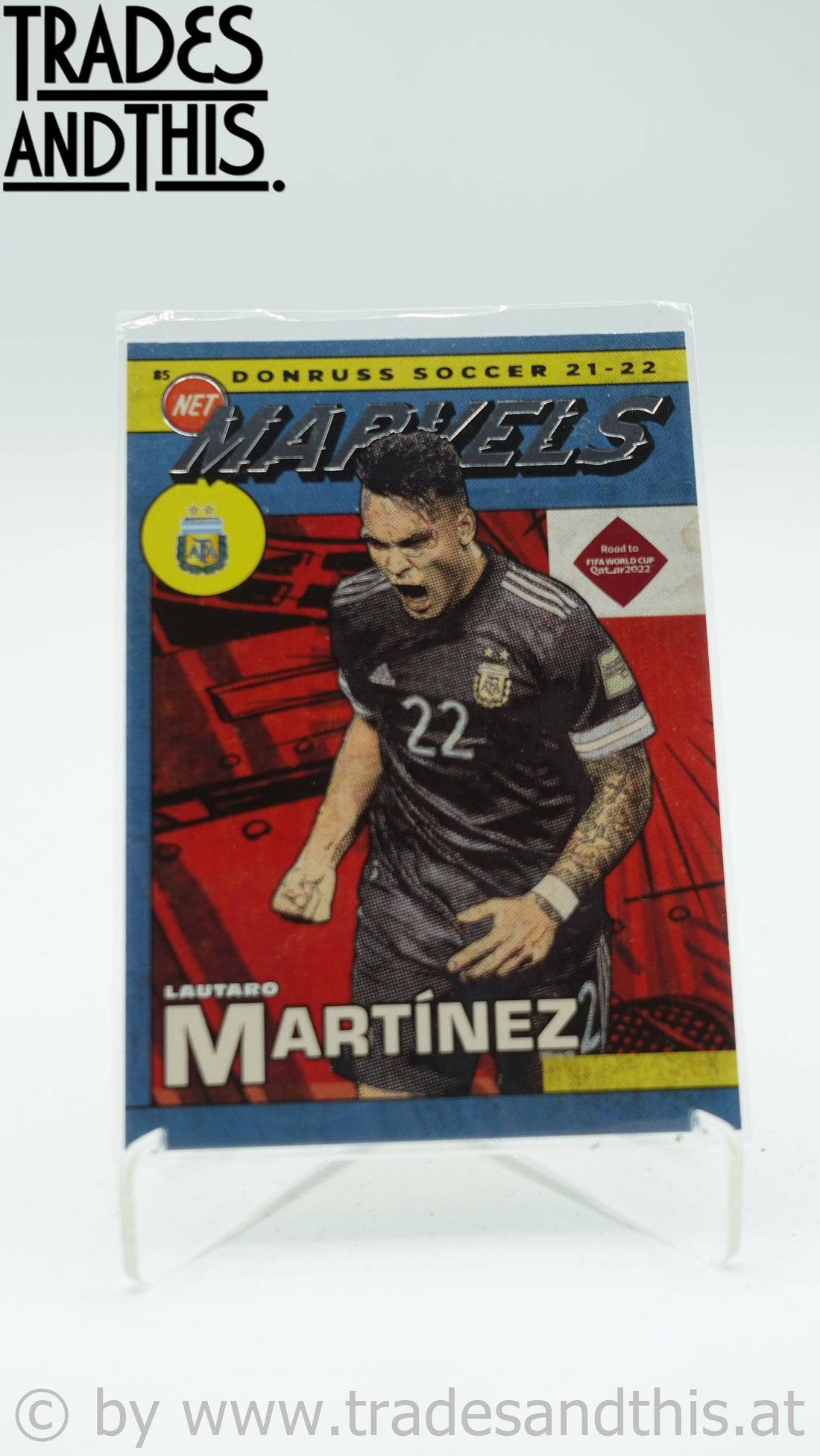 2021-22 Panini Donruss Road to Qatar Net Marvels Lautaro Martinez #1 - Trades and This e.U.