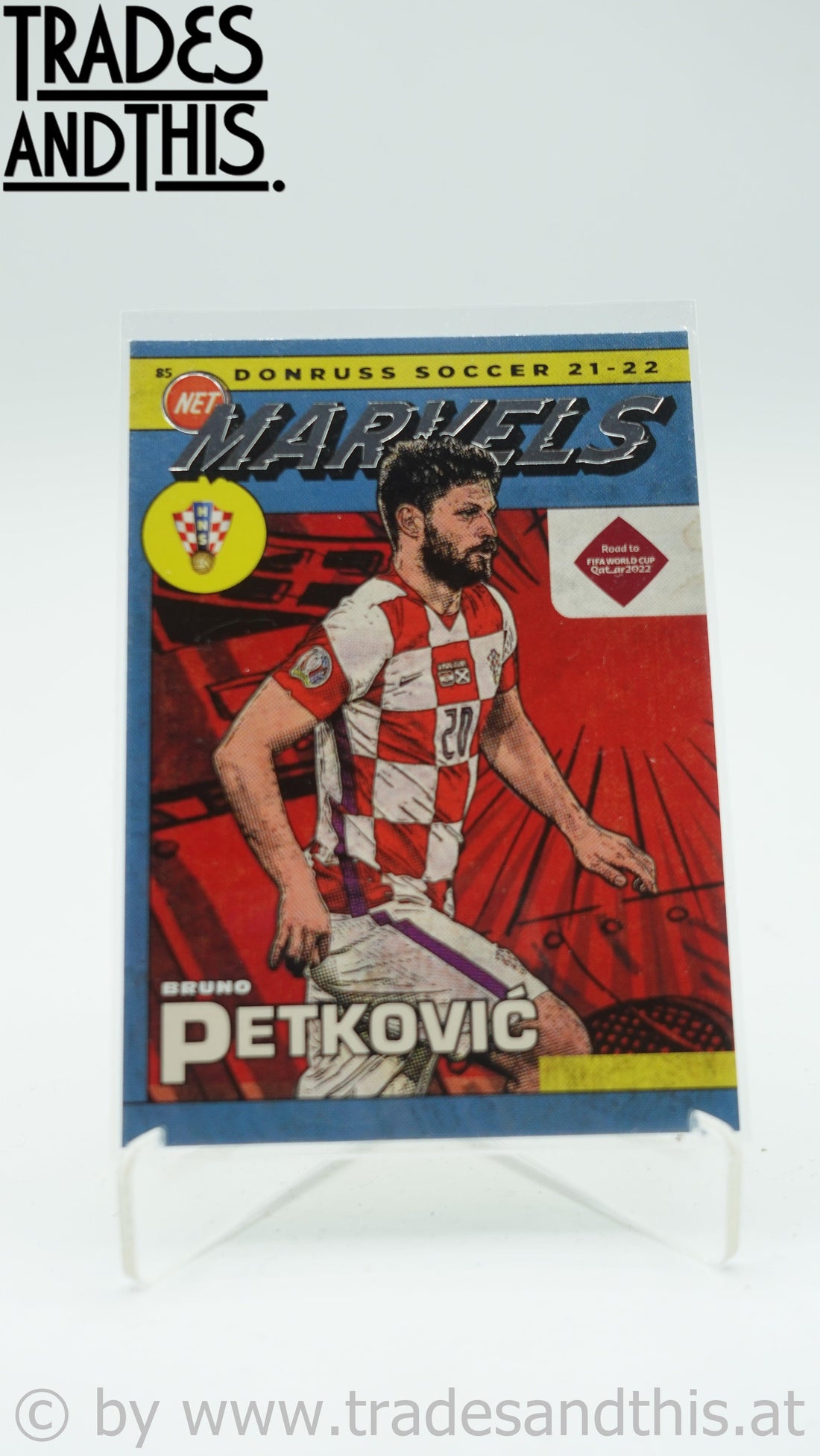 2021-22 Panini Donruss Road to Qatar Net Marvels Bruno Petkovic #2 - Trades and This e.U.