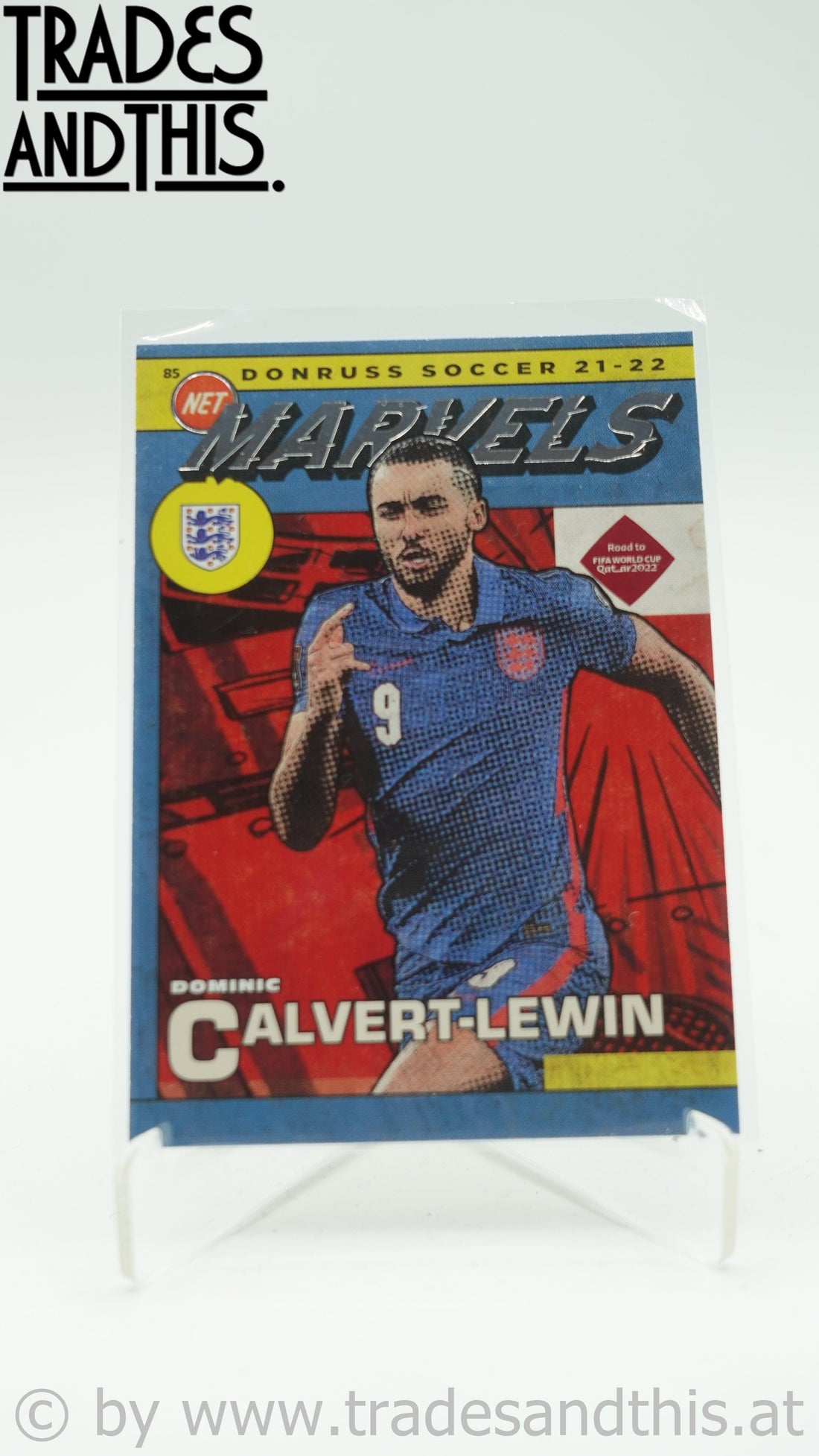 2021-22 Panini Donruss Road to Qatar Net Marvels Dominic Calvert-Lewin #3 - Trades and This e.U.