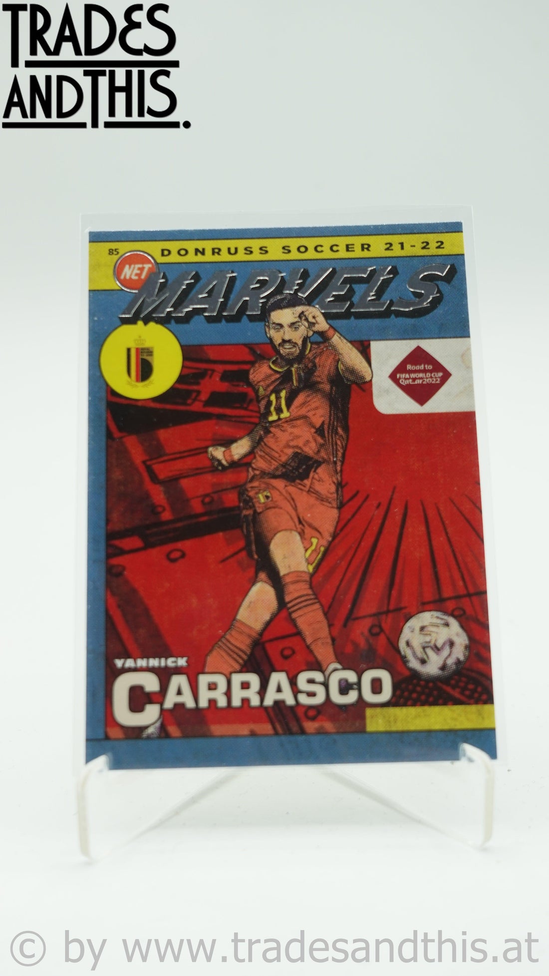 2021-22 Panini Donruss Road to Qatar Net Marvels Yannick Carrasco #4 - Trades and This e.U.