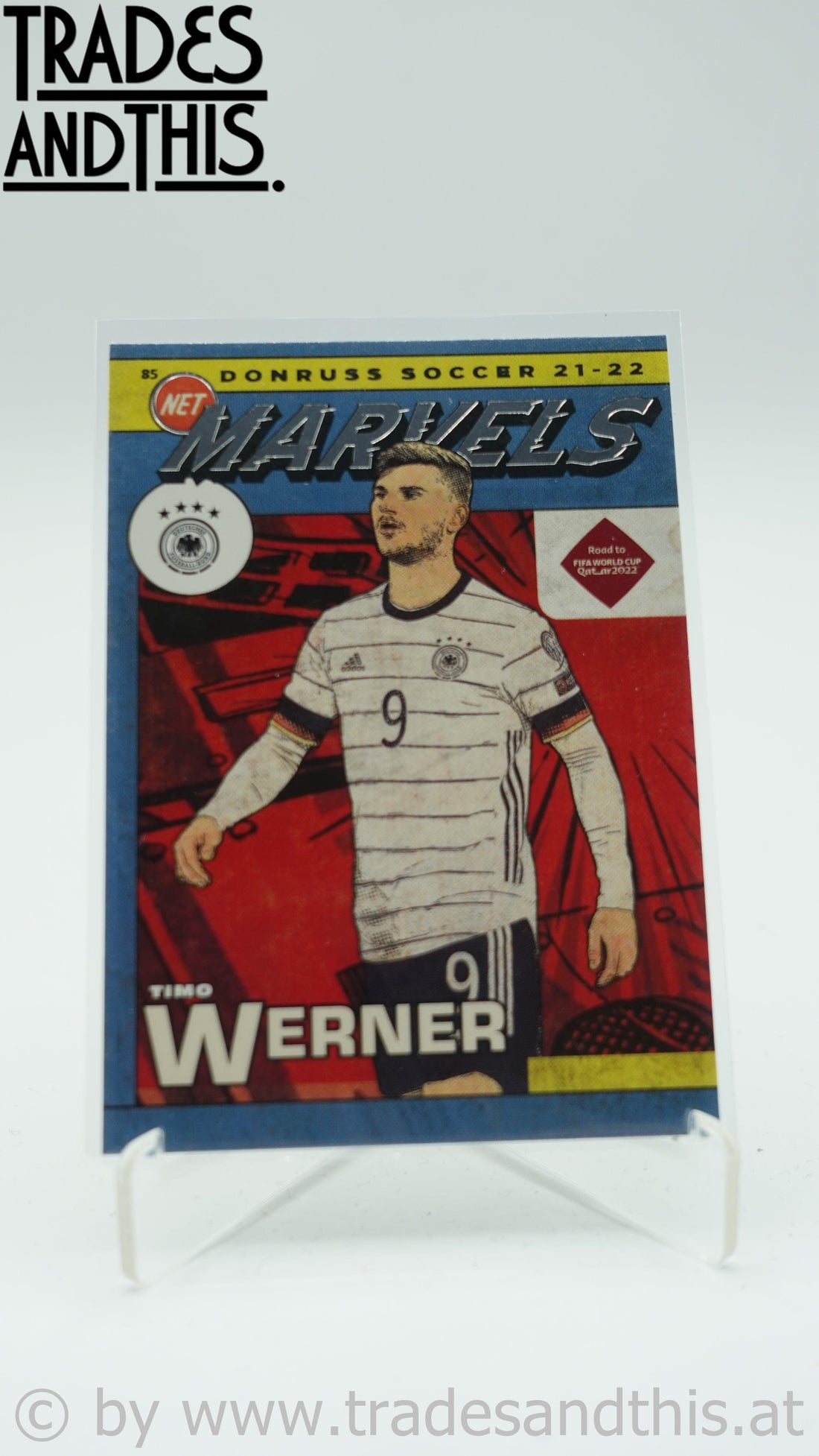 2021-22 Panini Donruss Road to Qatar Net Marvels Timo Werner #14 - Trades and This e.U.
