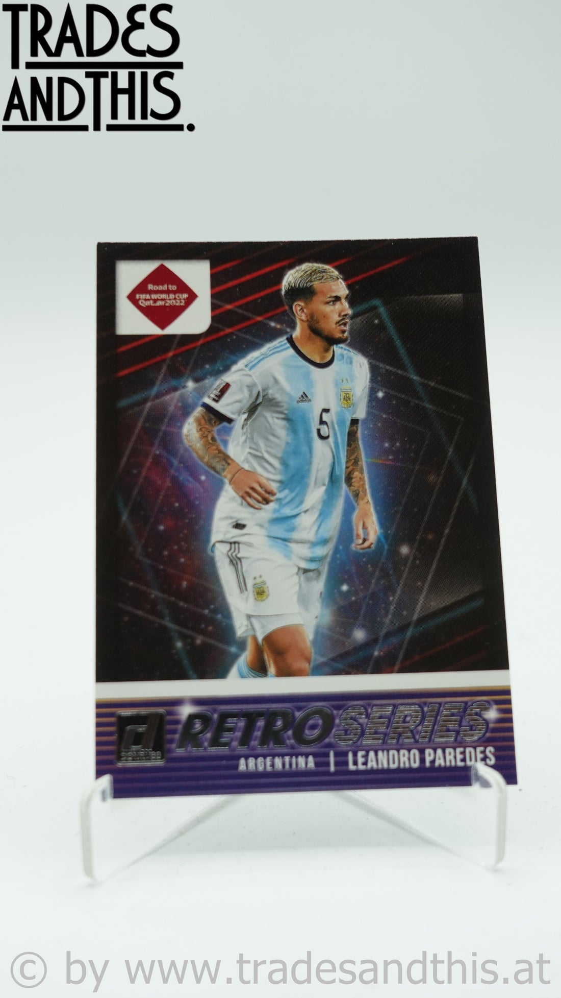 2021-22 Panini Donruss Road to Qatar Retro Series Leandro Paredes #7 - Trades and This e.U.