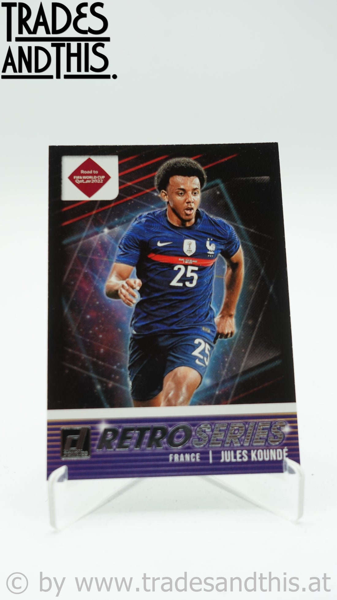 2021-22 Panini Donruss Road to Qatar Retro Series Jules Kounde #9 - Trades and This e.U.