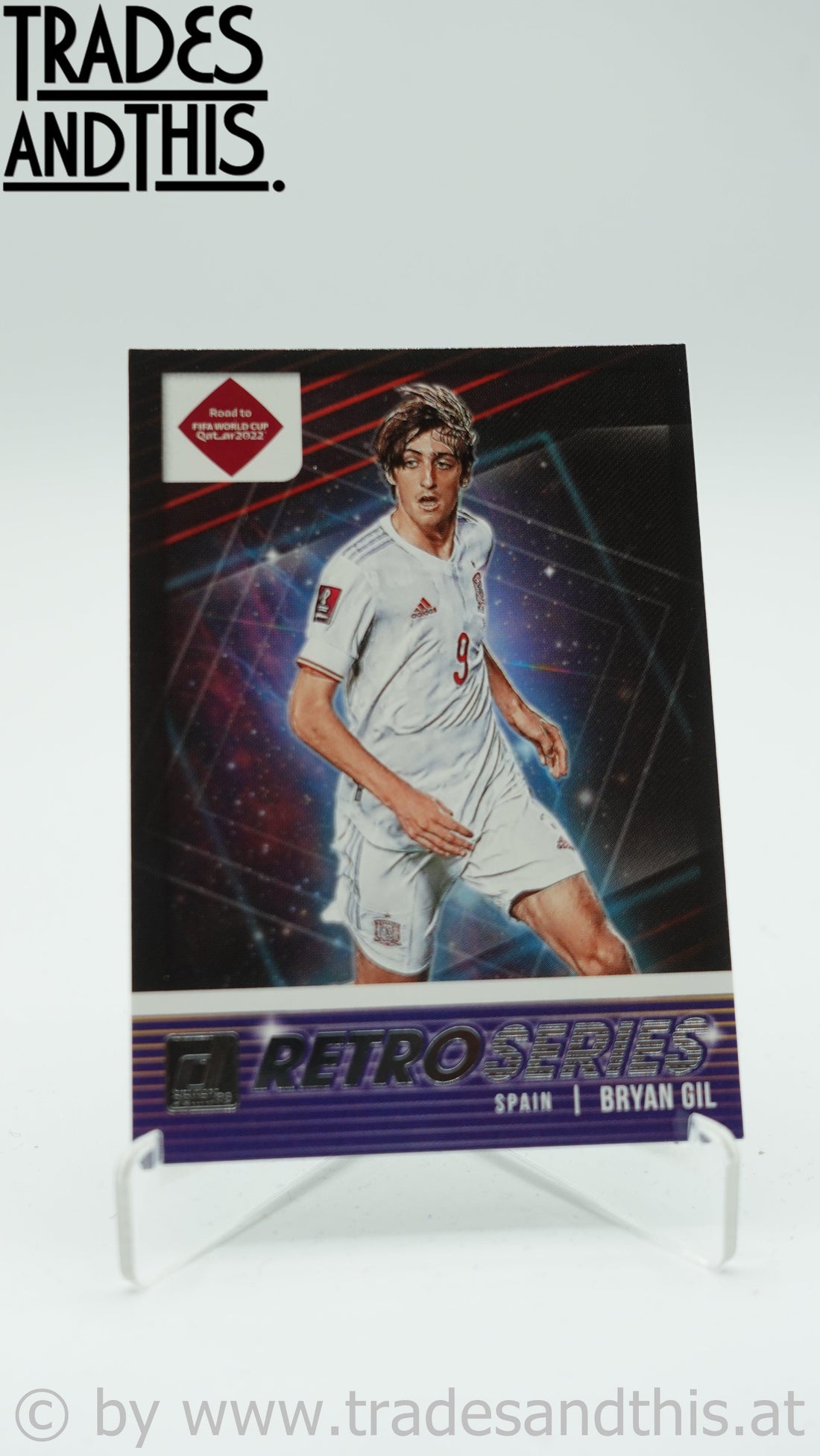 2021-22 Panini Donruss Road to Qatar Retro Series Bryan Gil #10 - Trades and This e.U.