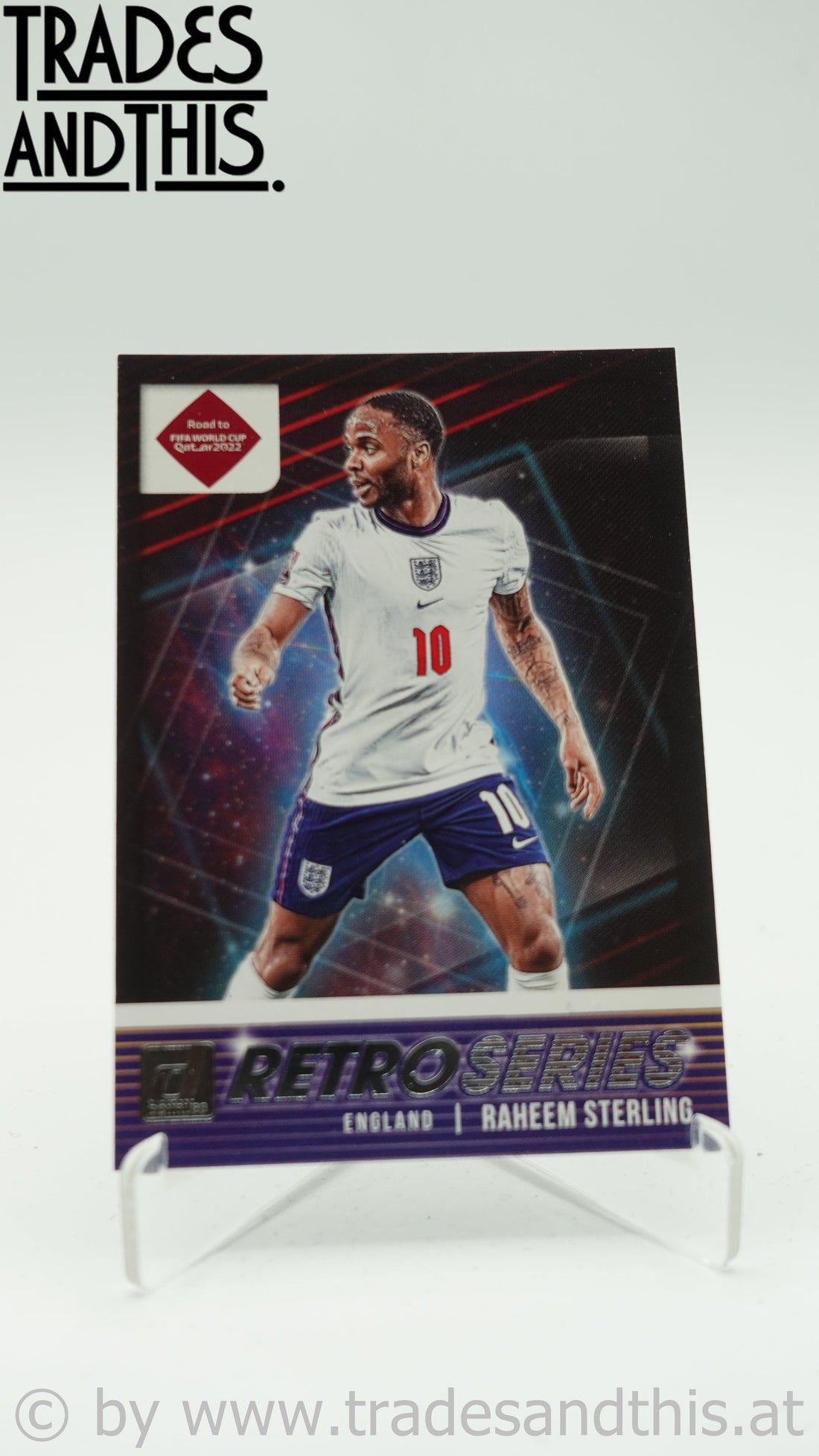 2021-22 Panini Donruss Road to Qatar Retro Series Raheem Sterling #20 - Trades and This e.U.