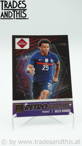 2021-22 Panini Donruss Road to Qatar Retro Series Press Proof Jules Kounde #9 - Trades and This e.U.