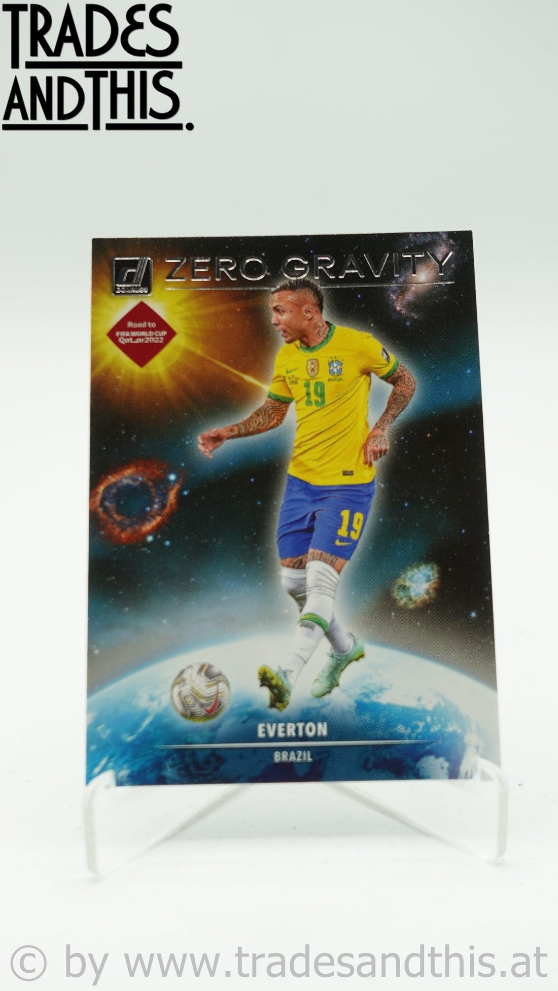 2021-22 Panini Donruss Road to Qatar Zero Gravity Everton #1 - Trades and This e.U.