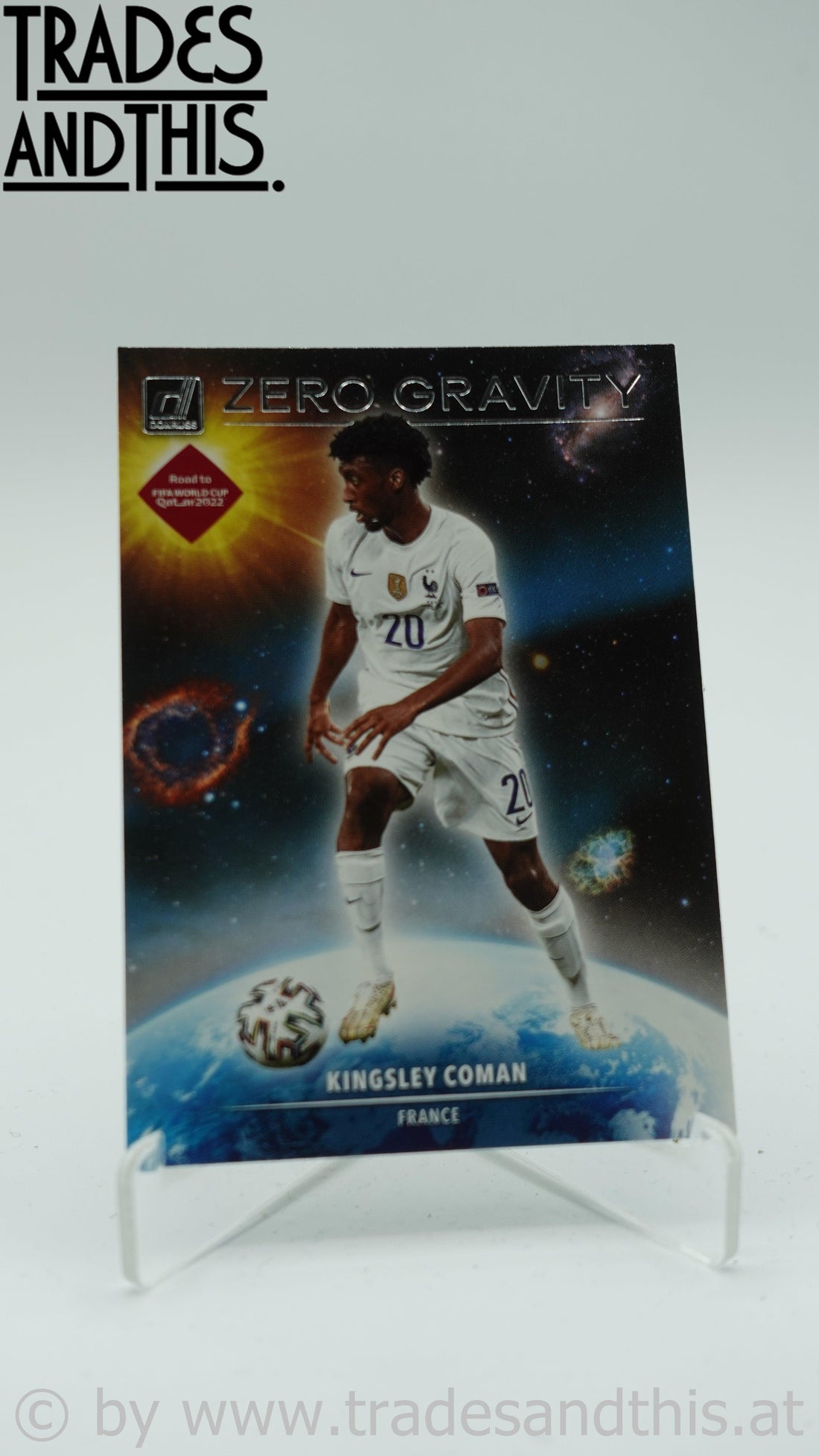 2021-22 Panini Donruss Road to Qatar Zero Gravity Kingsley Coman #4 - Trades and This e.U.