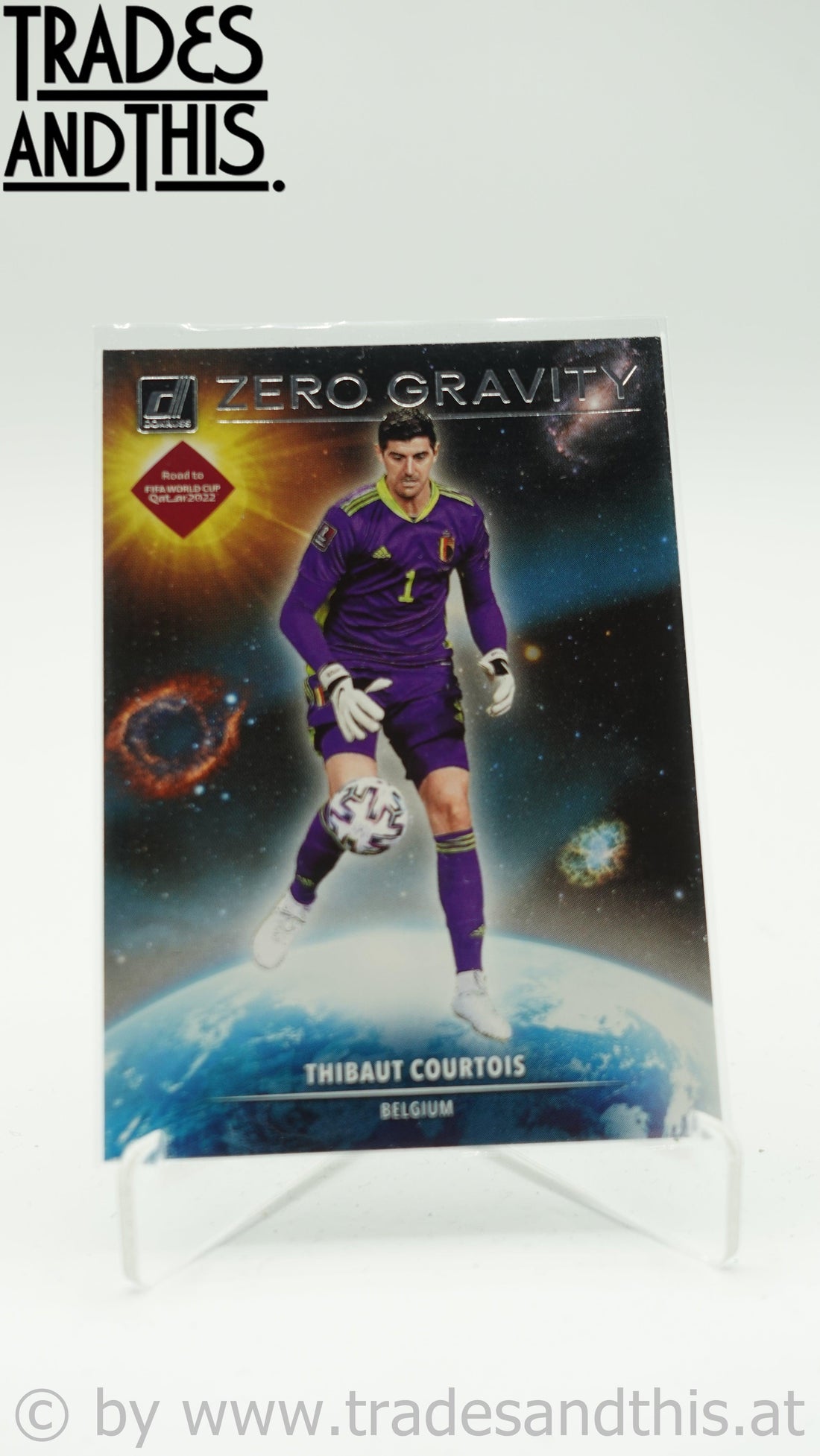 2021-22 Panini Donruss Road to Qatar Zero Gravity Thibaut Courtois #17 - Trades and This e.U.