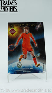 2021-22 Panini Donruss Road to Qatar Zero Gravity Press Proof Frenkie De Jong #5 - Trades and This e.U.