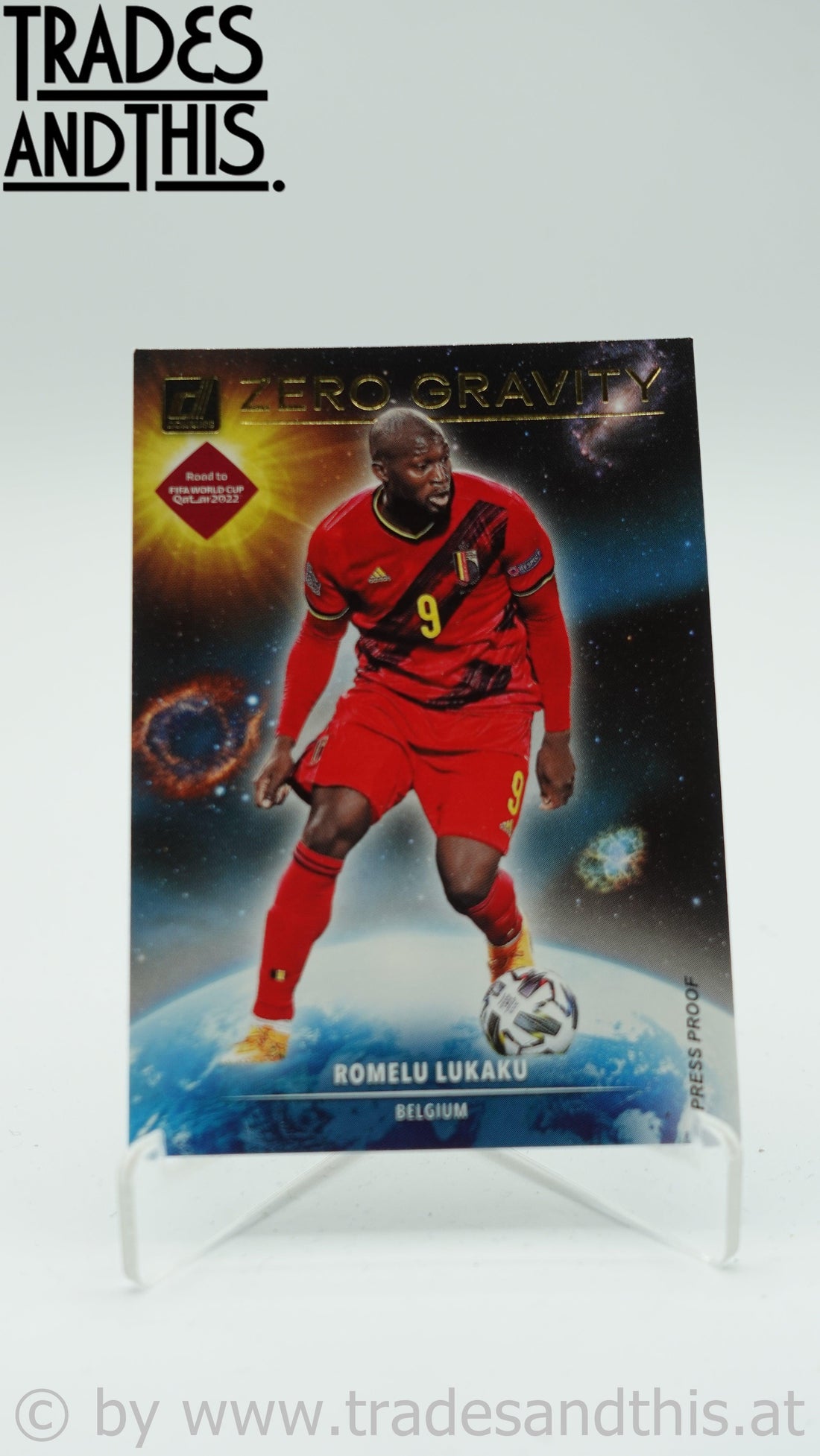 2021-22 Panini Donruss Road to Qatar Zero Gravity Press Proof Romelu Lukaku #10 - Trades and This e.U.