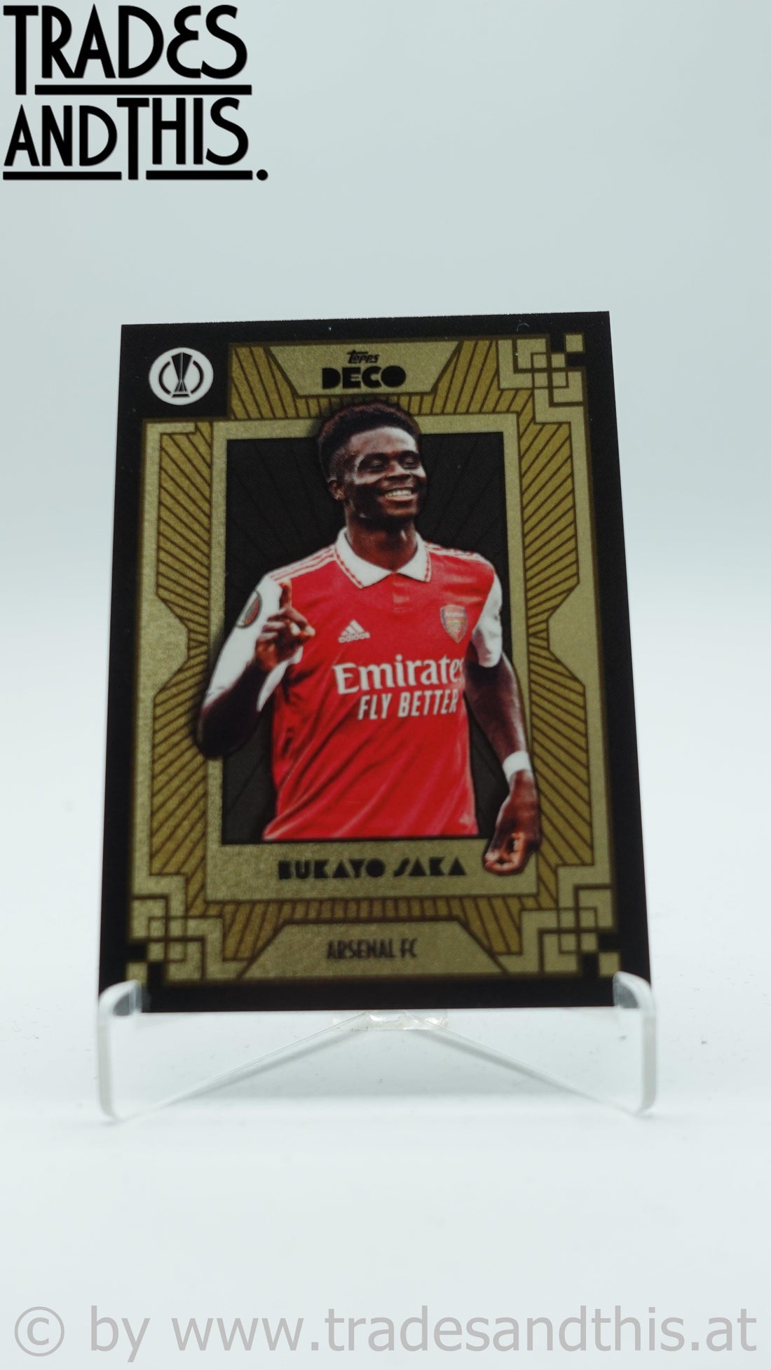 2022-23 Topps Deco UCL Current Stars Bukayo Saka - Trades and This e.U.