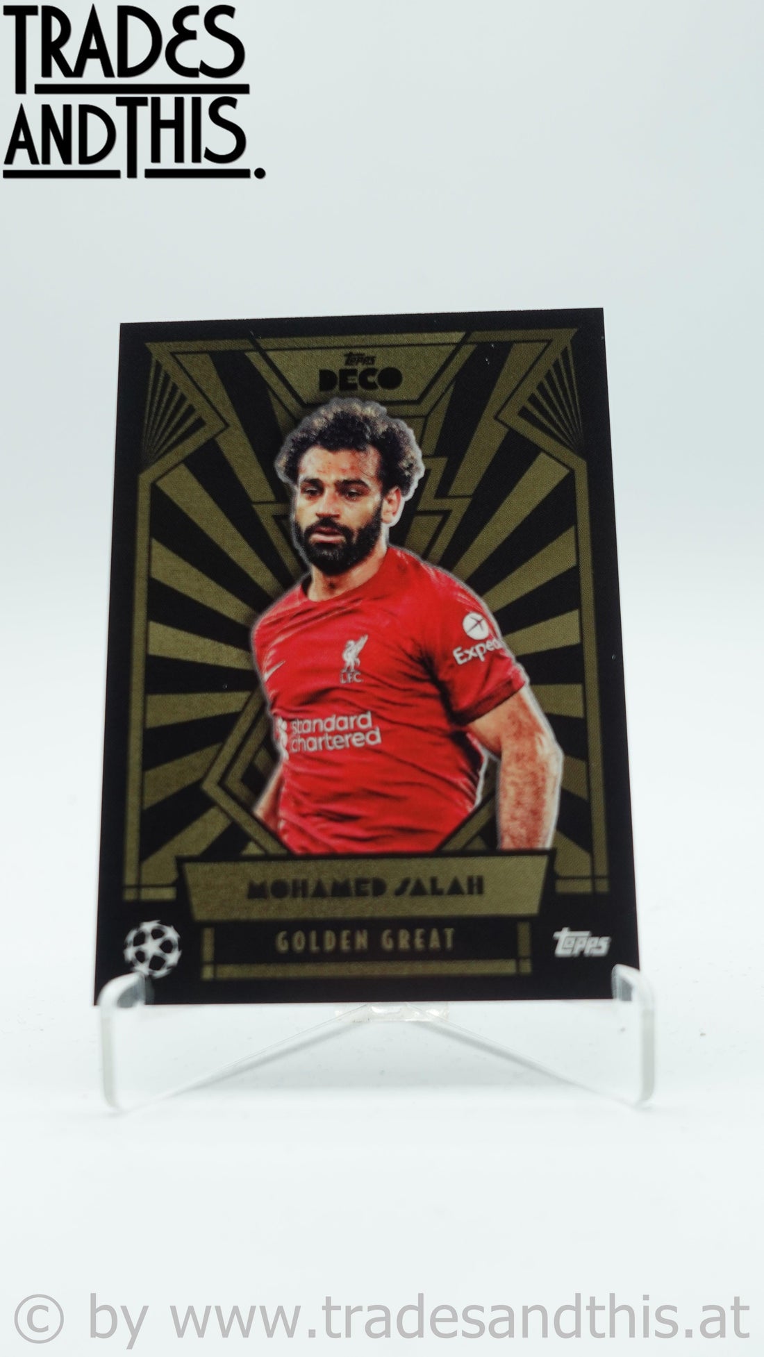 2022-23 Topps Deco UCL Golden Great Mohamed Salah - Trades and This e.U.