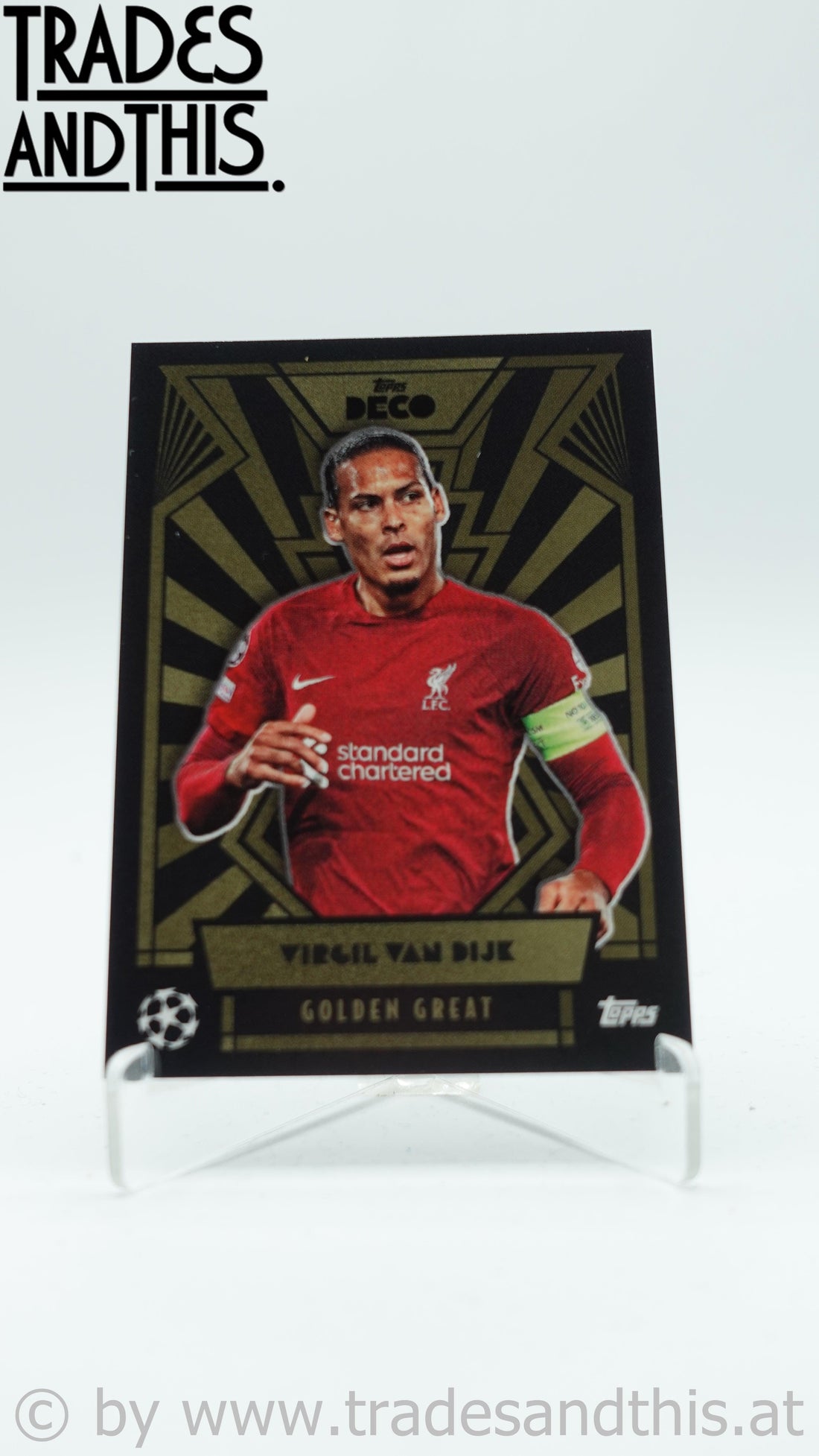 2022-23 Topps Deco UCL Golden Great Virgil Van Dijk - Trades and This e.U.