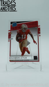 2020 Panini Chronicles Clearly Donruss Rated Rookie Brandon Aiyuk #RR-BA RC